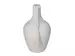 Vase Weiss mit Quasten H: 24 cm Kersten