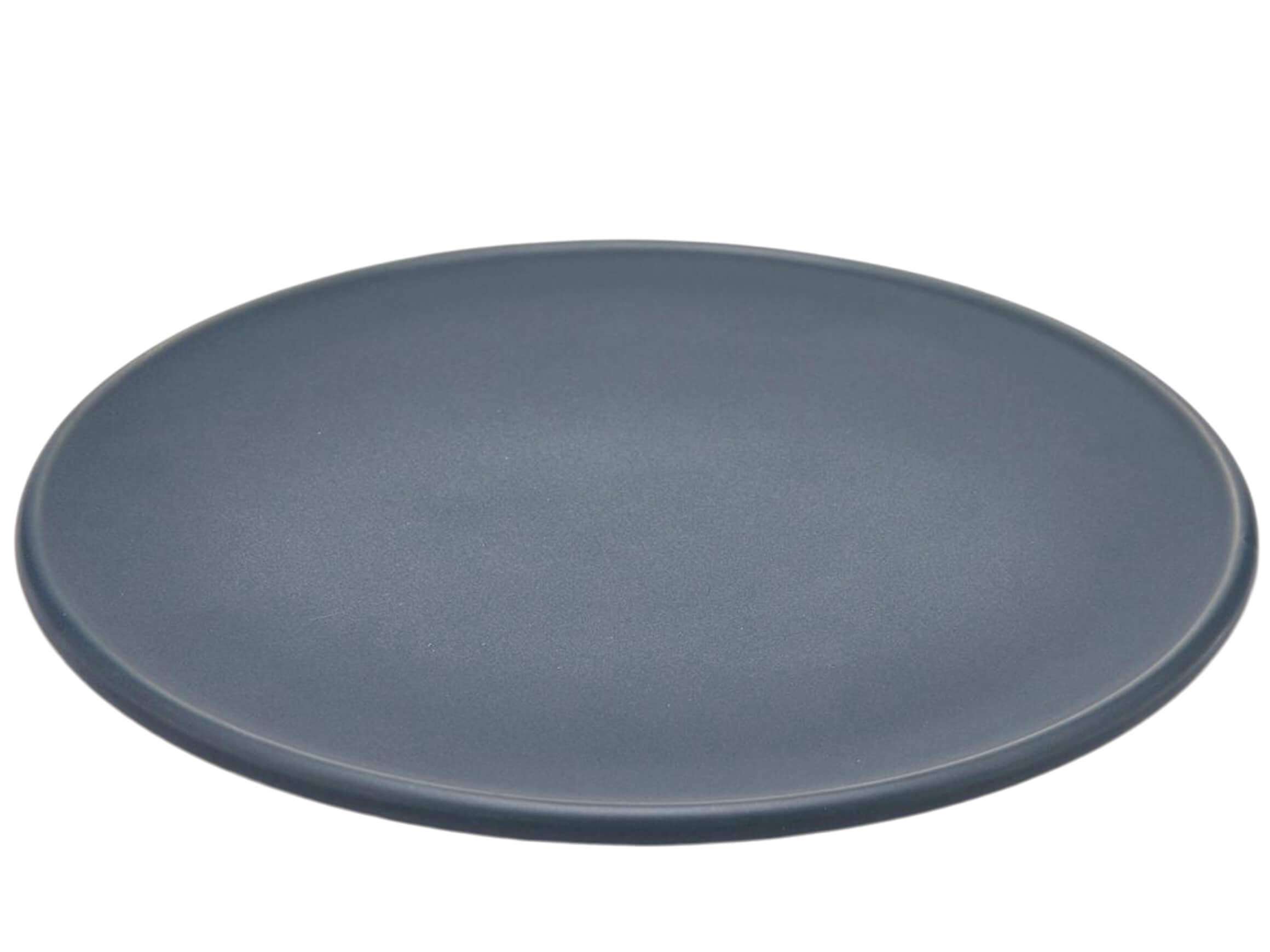 Plate Ceramic Black Matt D: 27 cm Edg