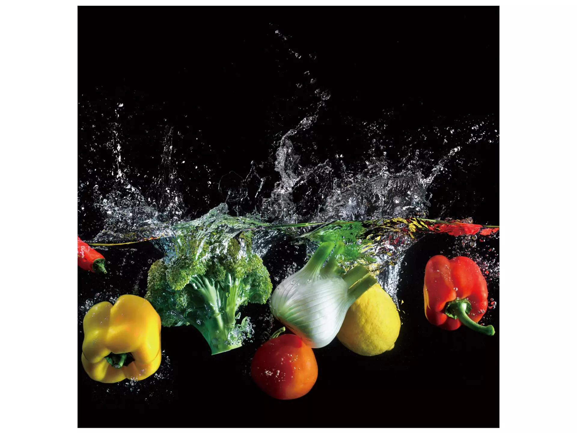 Digitaldruck auf Glas Splash Gemüse image LAND