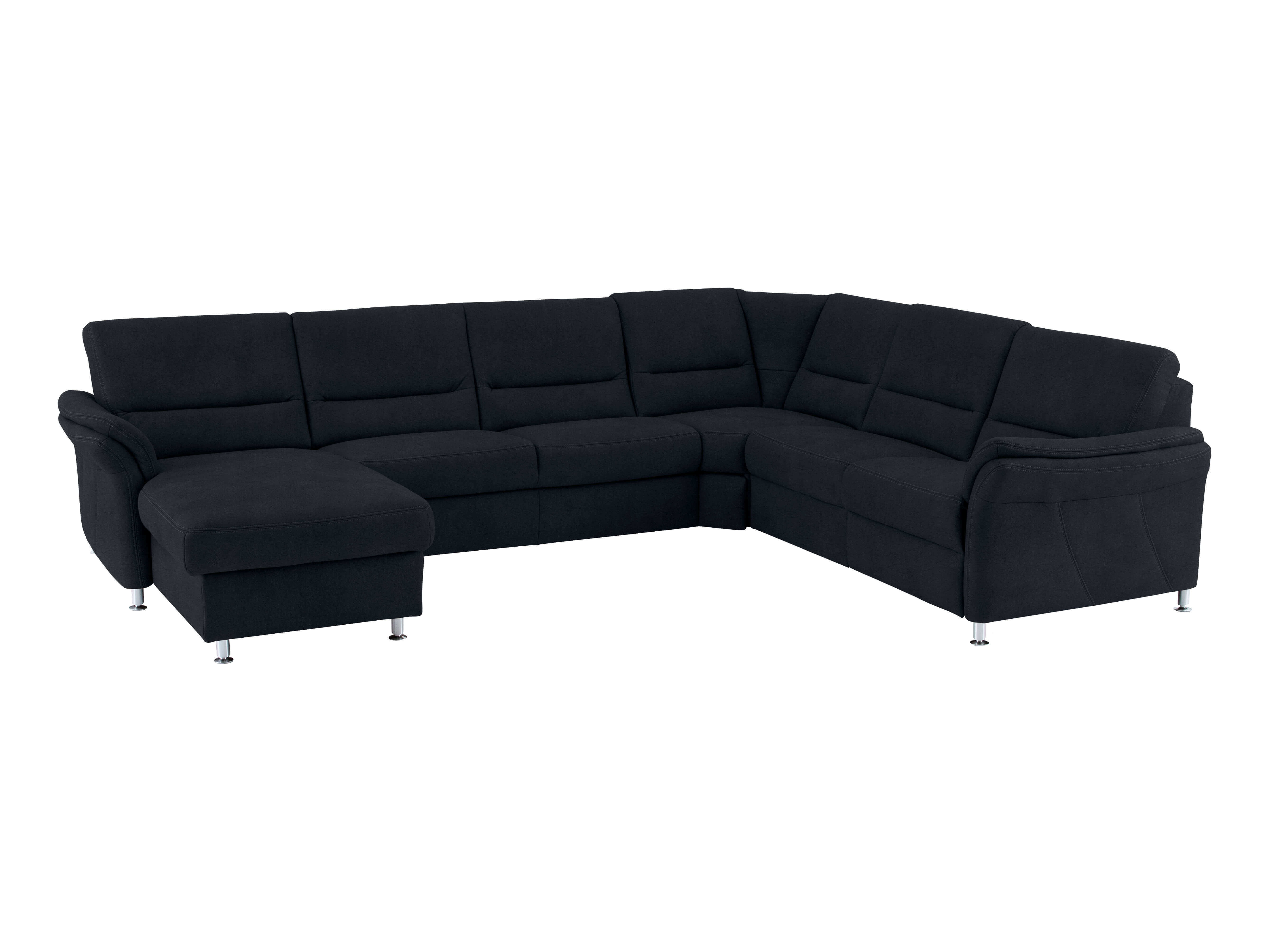 Ecksofa Daisy Basic Polipol / Farbe: Nightblue / Material: Leder Basic