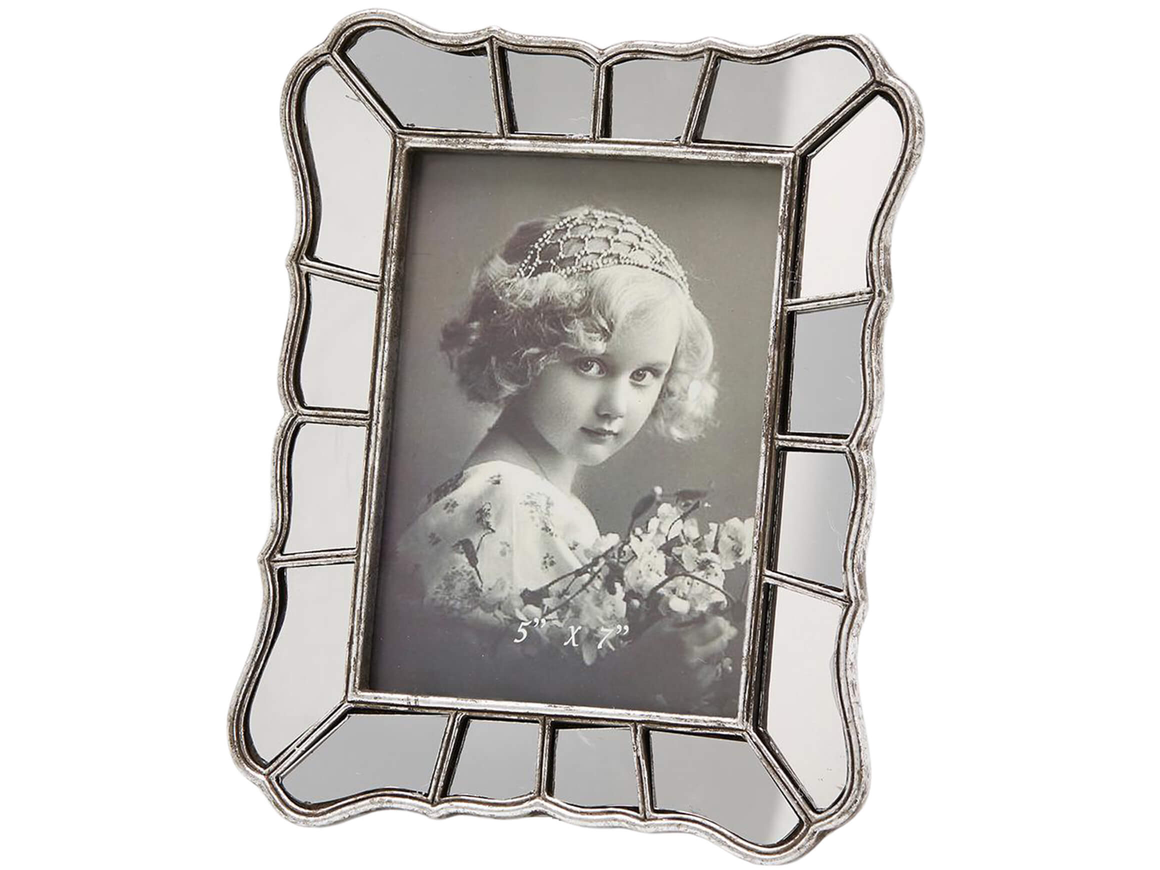 Edg Fotorahmen Epoque Silber H: 25 cm Grau | Schubiger Möbel