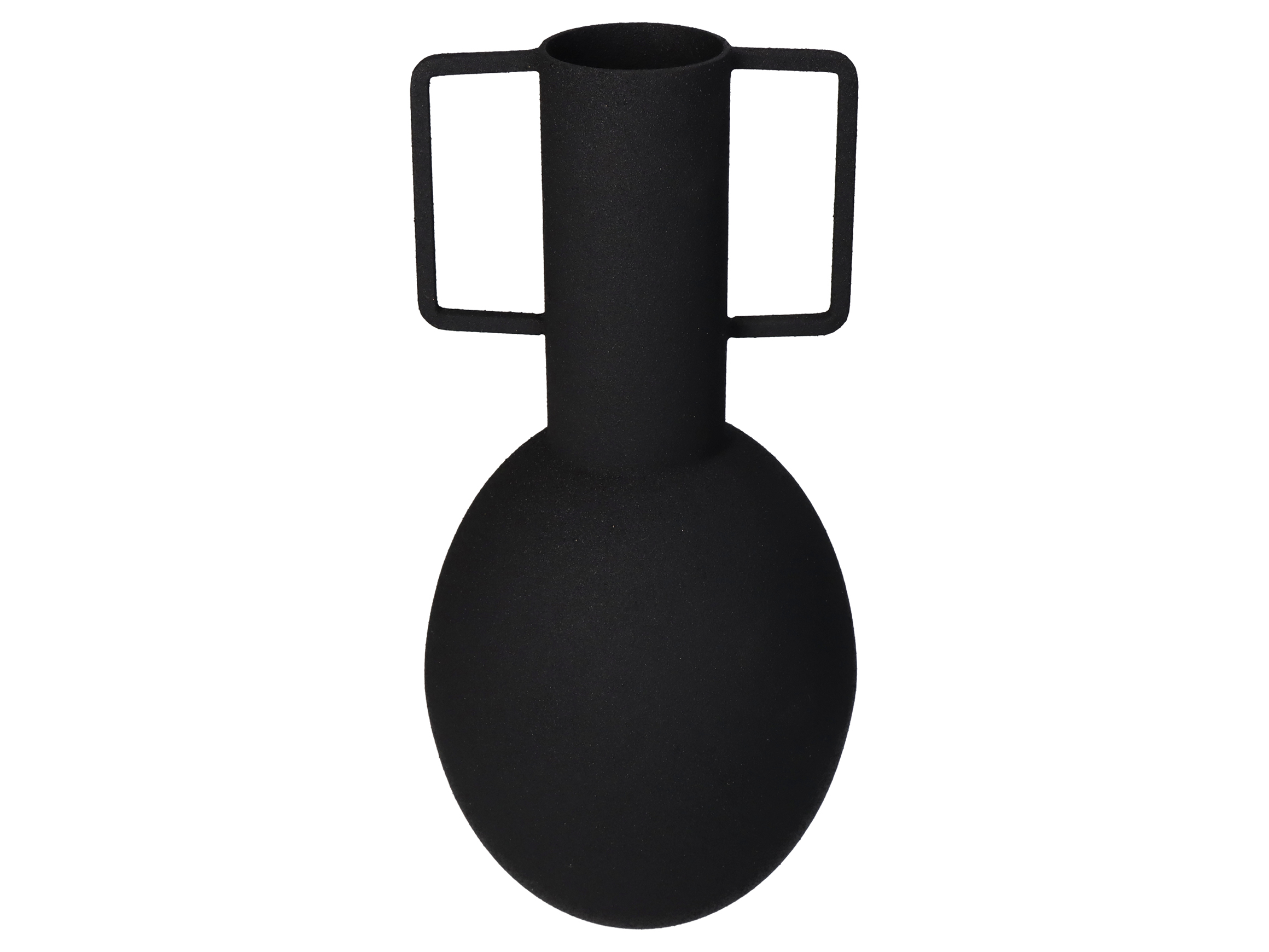 Vase Metall Schwarz H: 27 cm Kersten