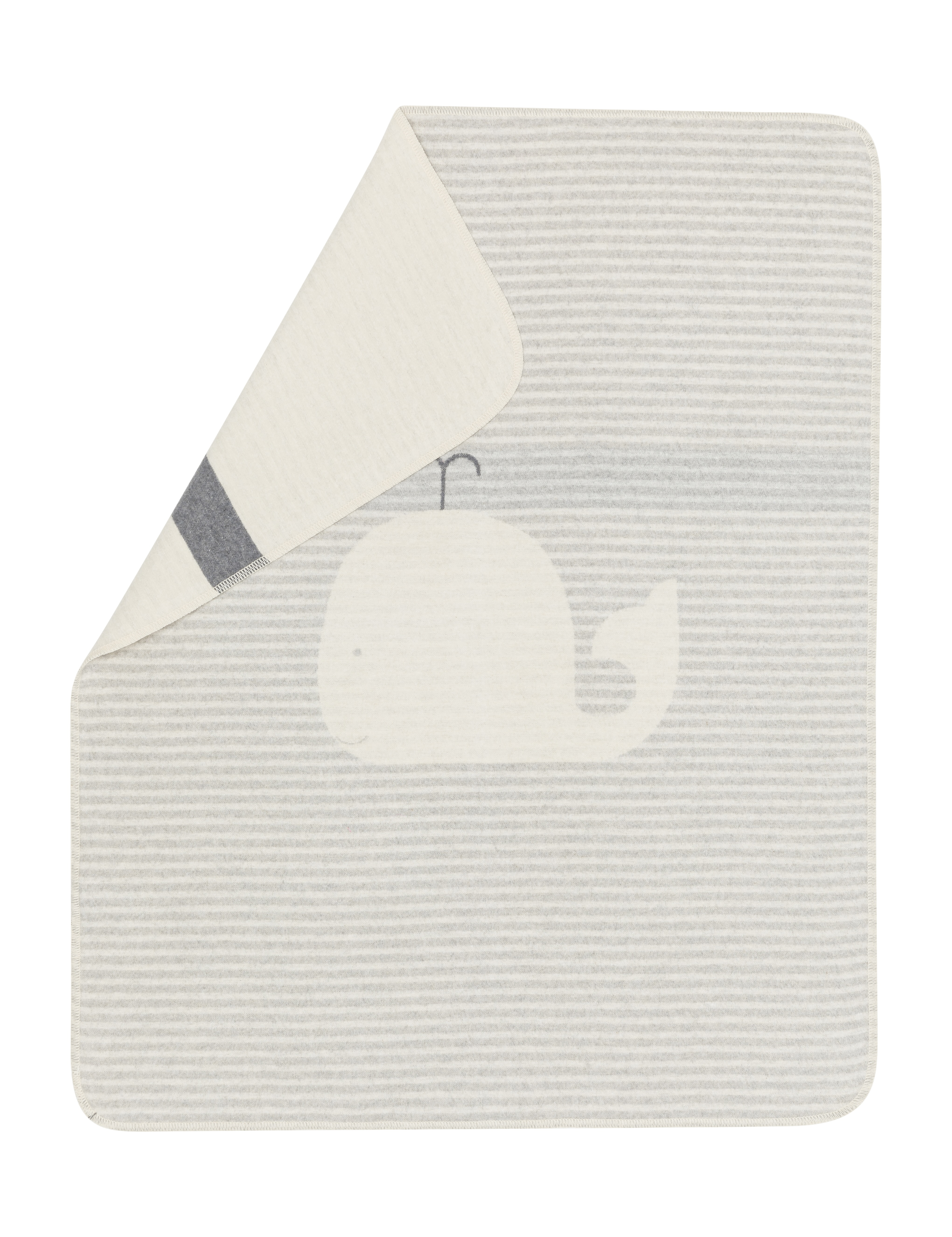 Babydecke Juwel Wal, Hellgrau 70 x 90 cm Sander AG