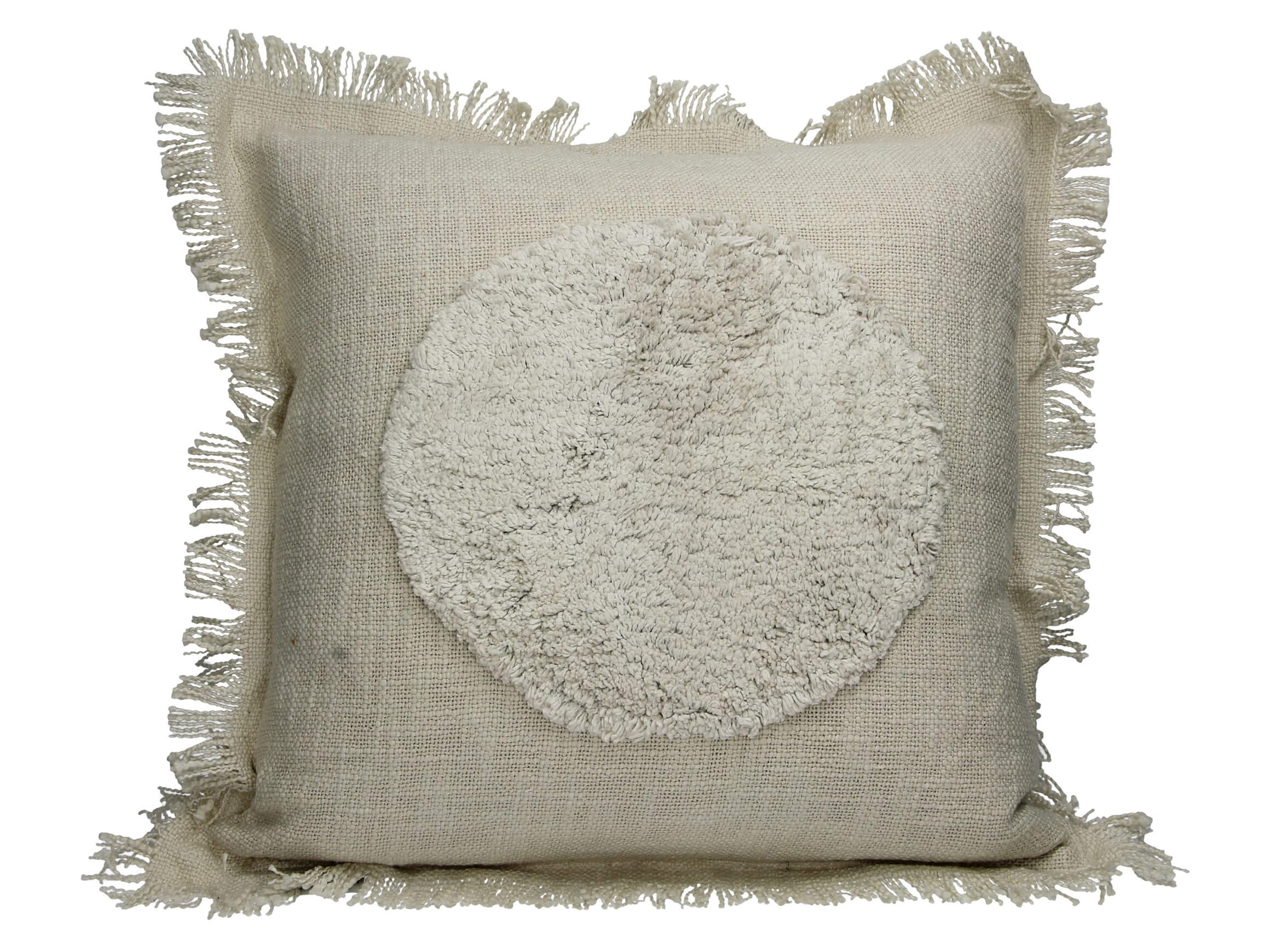 Kissen Baumwolle mit Fransen 45x45 cm Kersten