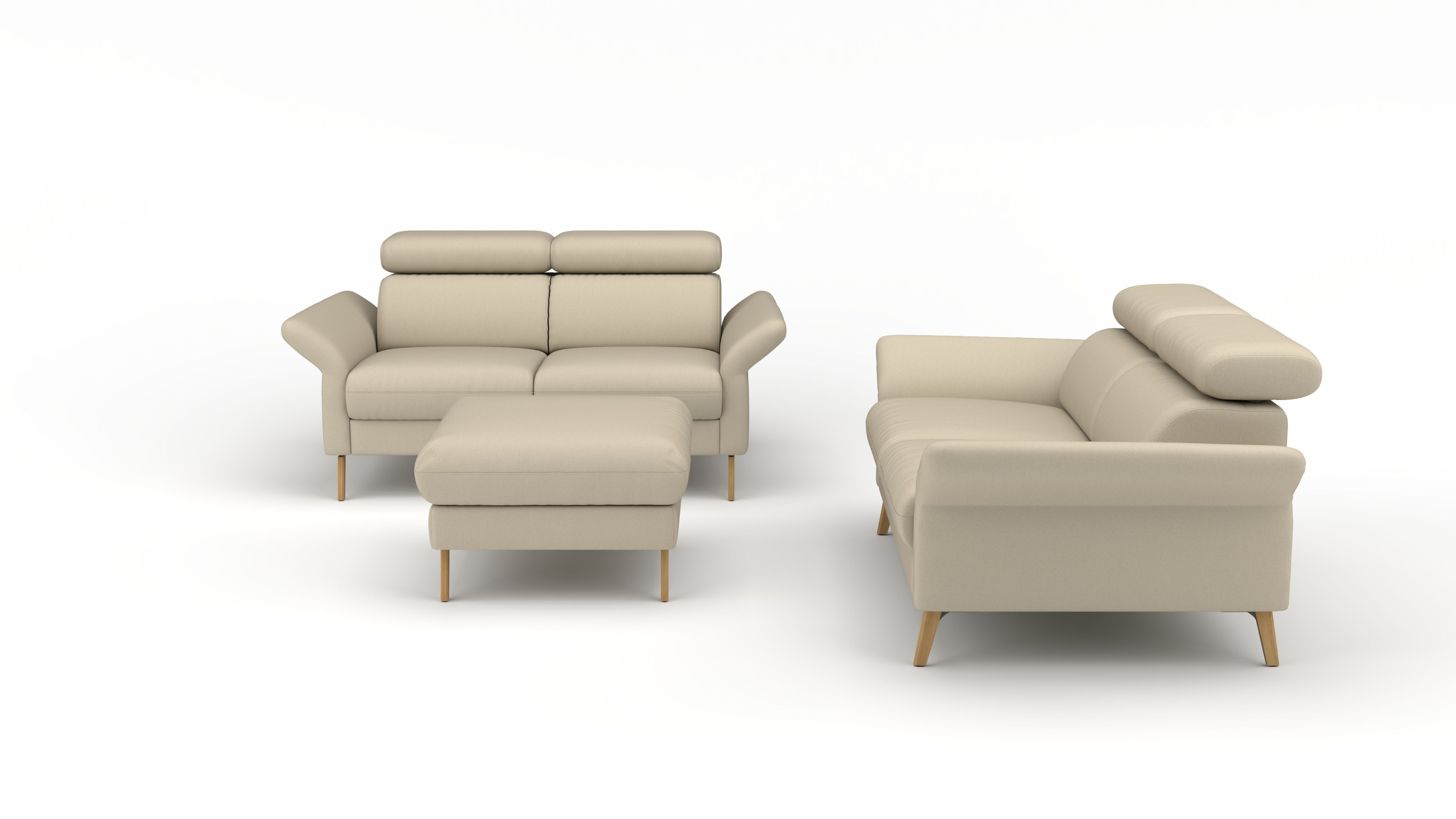 Einzelkombination #2 Mars UrbanDesign / Farbe: Beige / Bezugsmaterial: Stoff