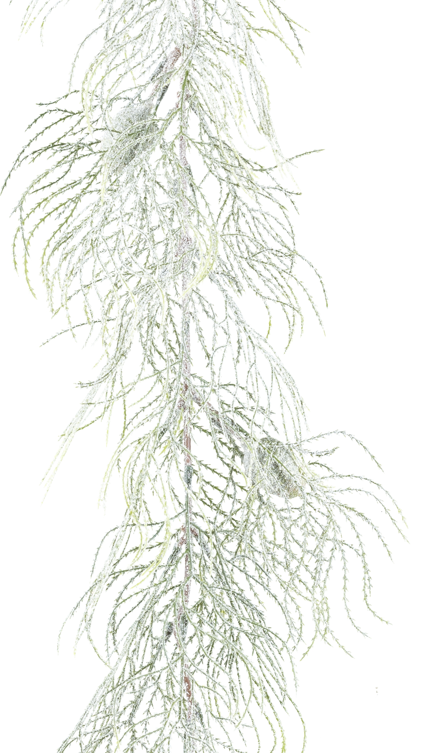 Kunstblumen Zyressengirlande mit Glitter, Hellgrün H: 182 cm Gasper