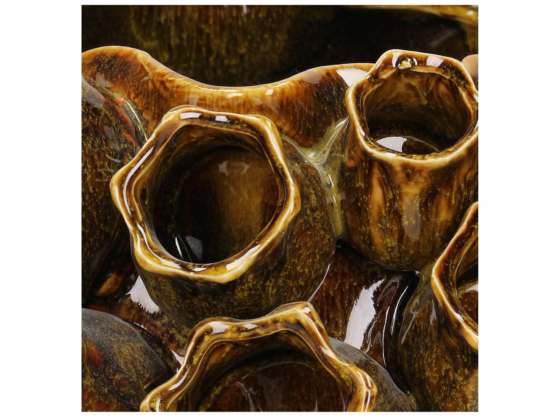 Vase Keramik Senfgelb B: 36 cm Kersten