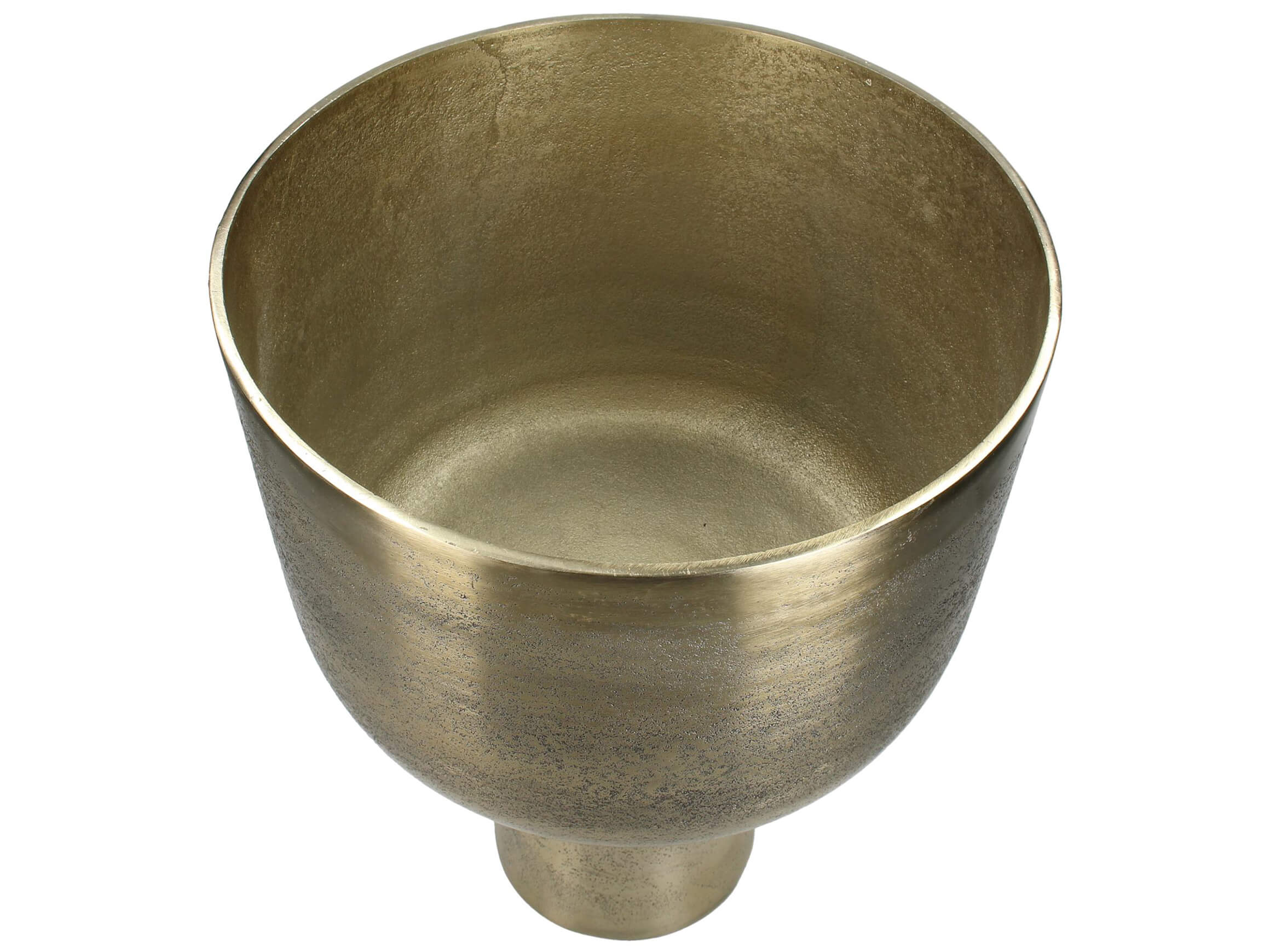 Gefäss Aluminium Mattgold H: 39 cm Kersten