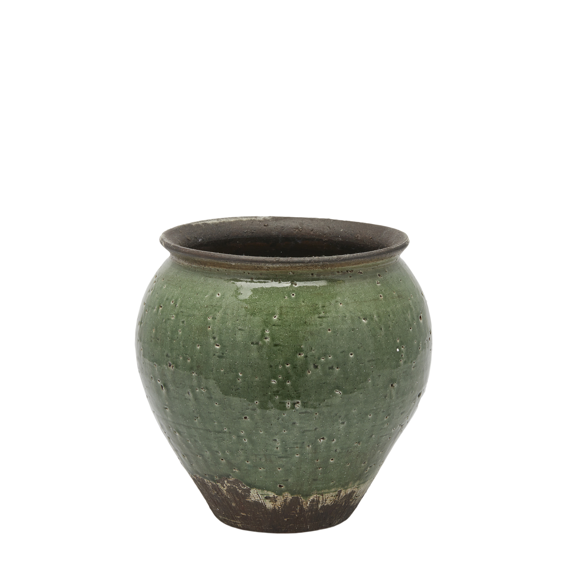 Pflanzengefäss Keramik Grün B: 28 cm Edg