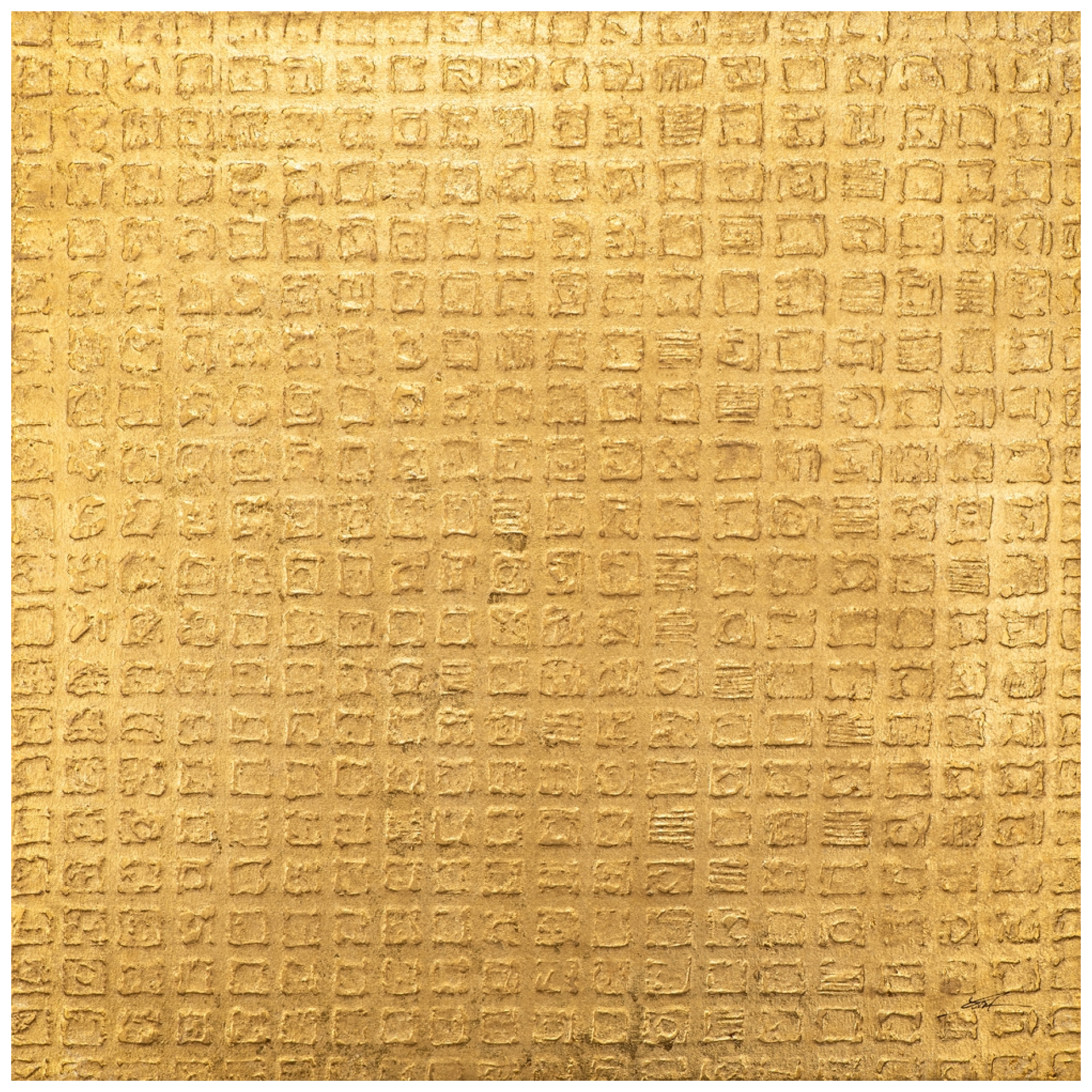 Bild Golden Message image LAND / Grösse: 100 x 100 cm Bild Golden Message image LAND / Grösse: 100 x 100 cm