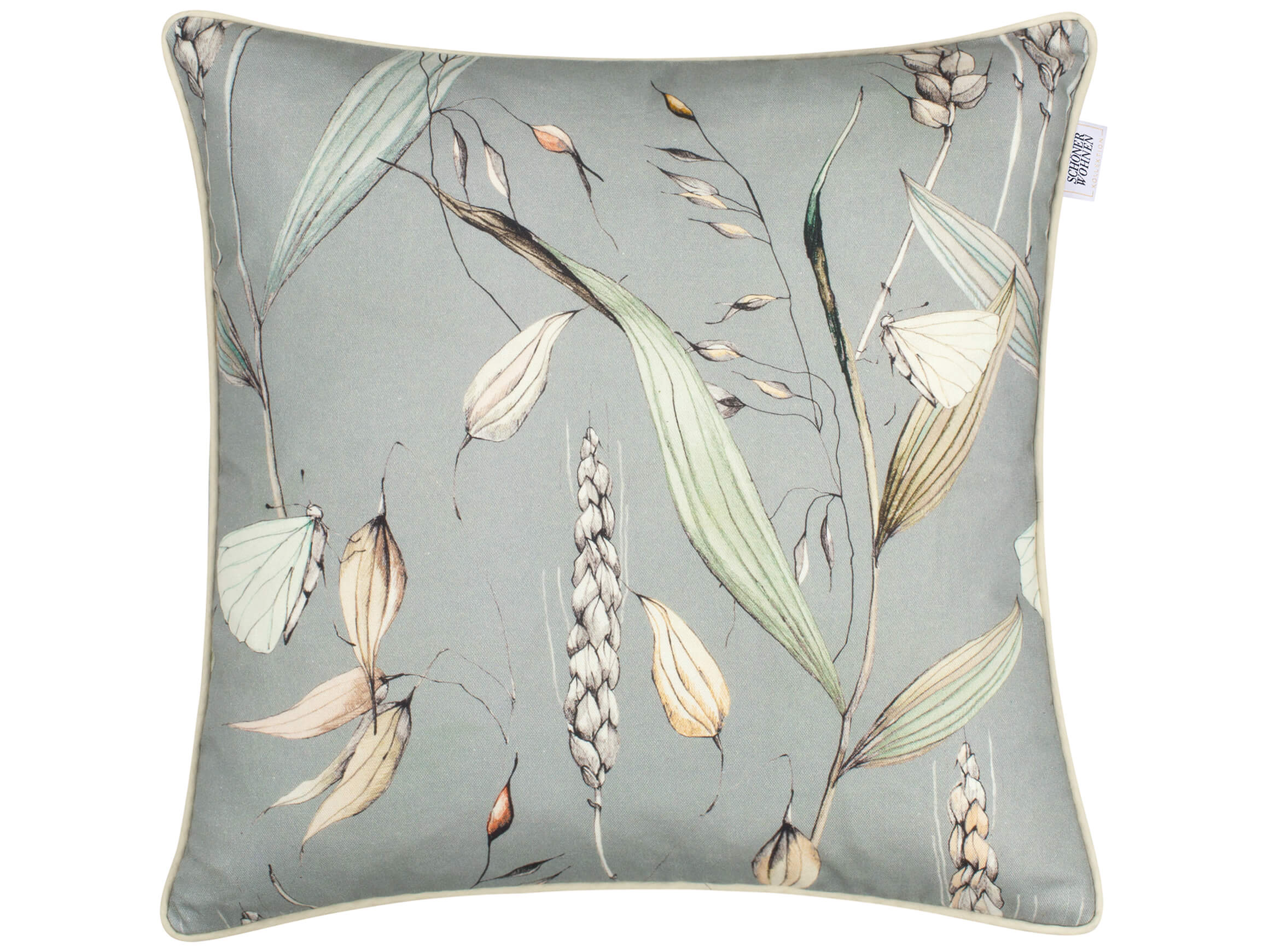 Stoeckel & Grimmler Kissenhülle Grainfield, Salbei 45x45 cm Grün | Schubiger Möbel