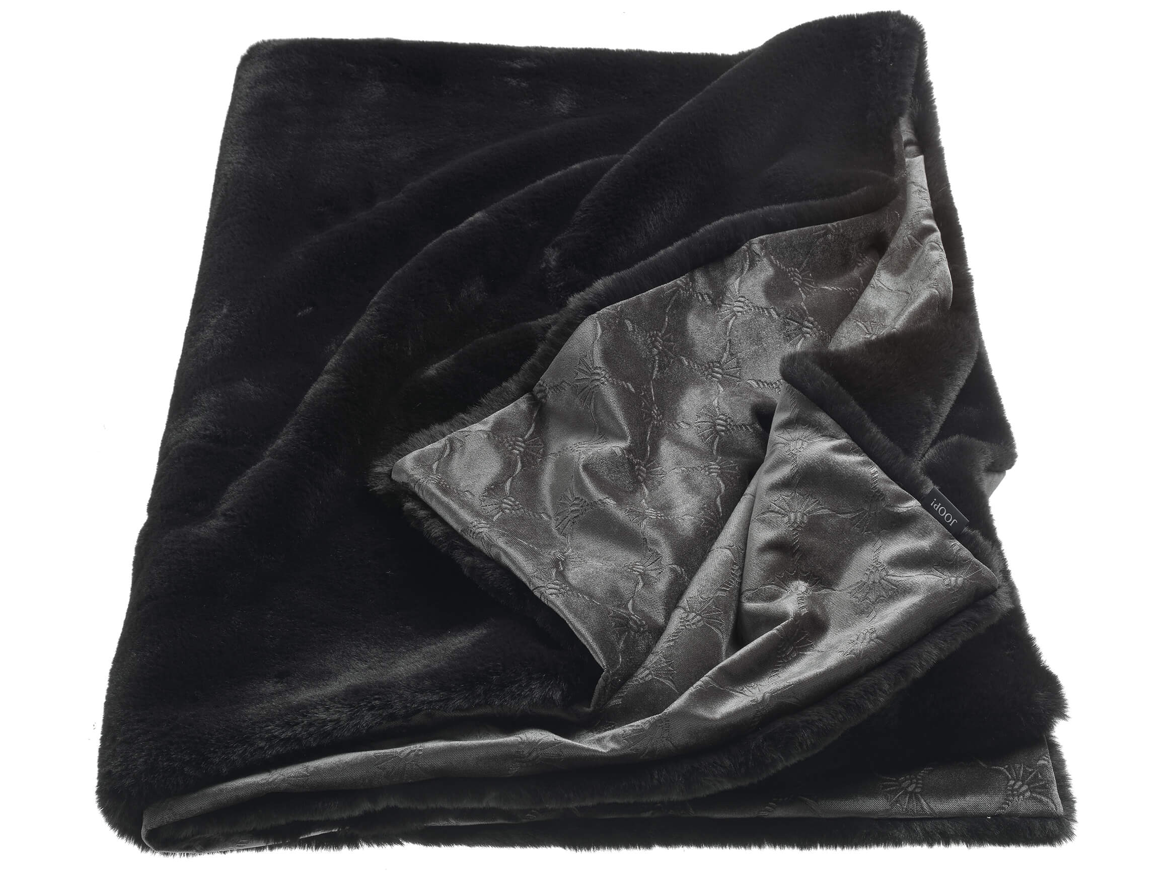 Plaid Smooth, Schwarz B: 130 cm Stoeckel & Grimmler