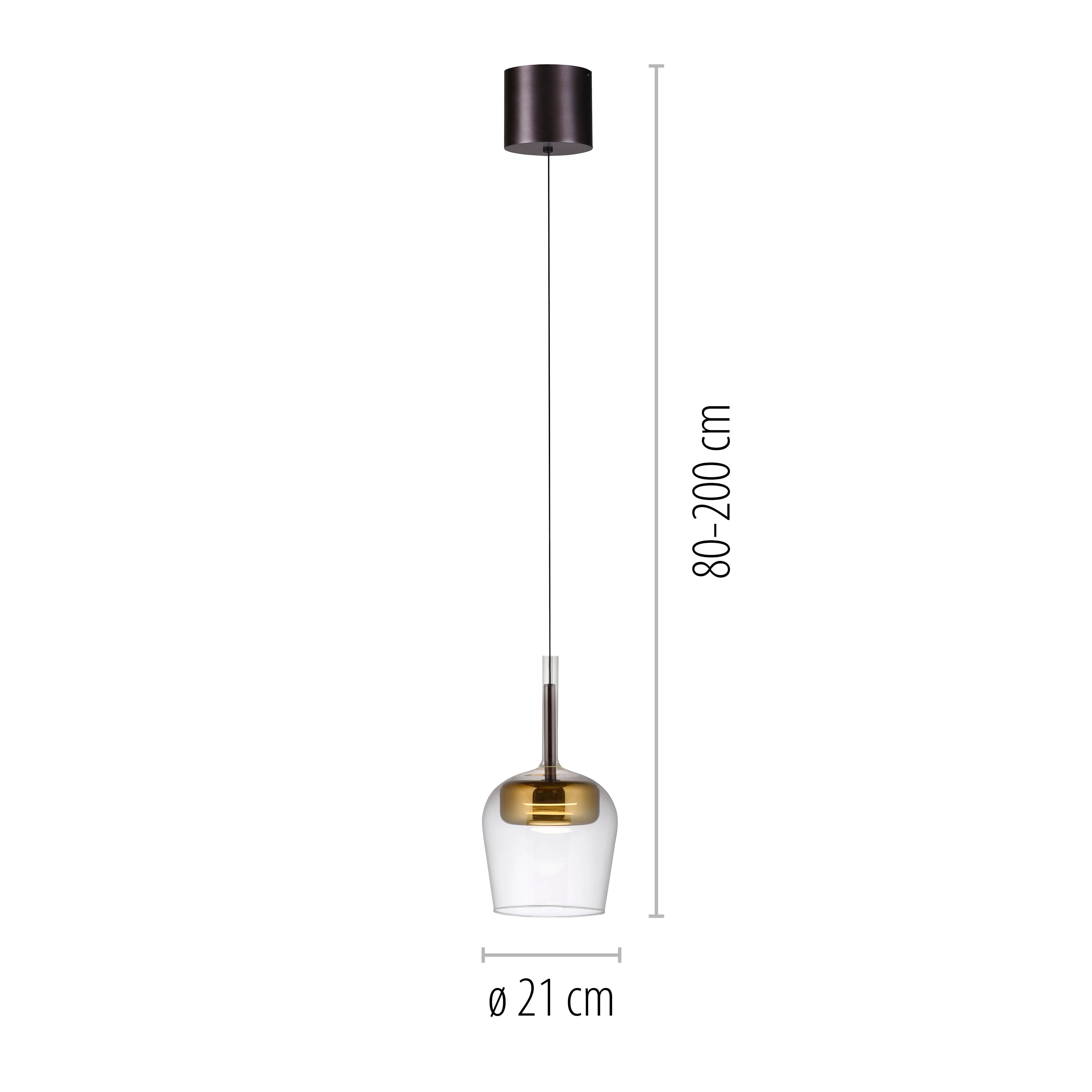 Pendellampe Rainbow Spark Ribaglob / Grösse: 21 x 21 cm