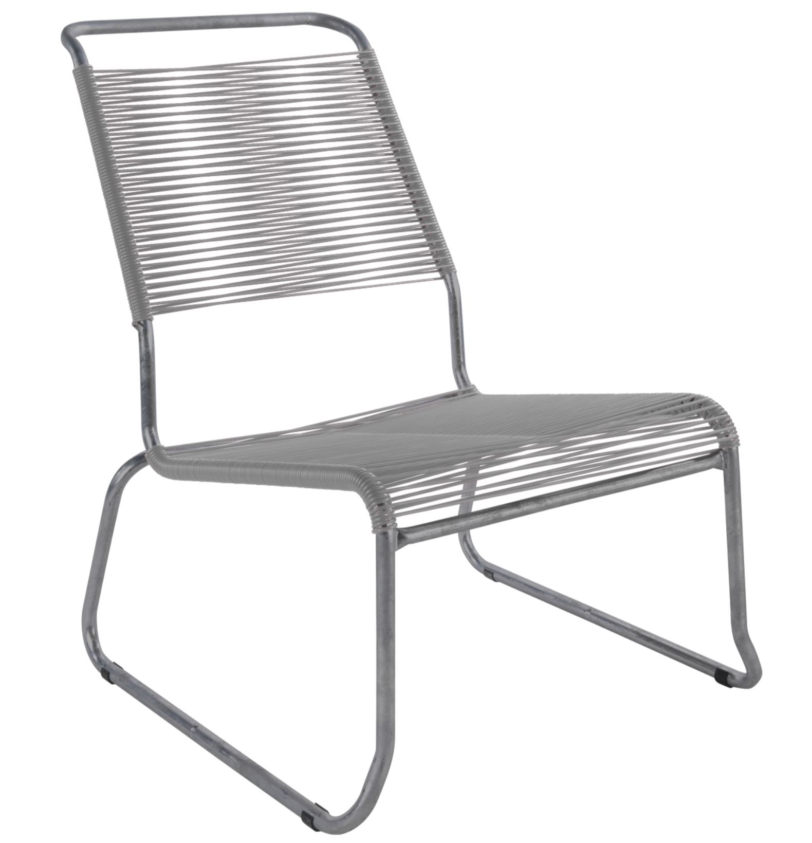Schaffner Spaghetti-Kufen-Lounger Säntis Hochlehner Grau | Schubiger Möbel