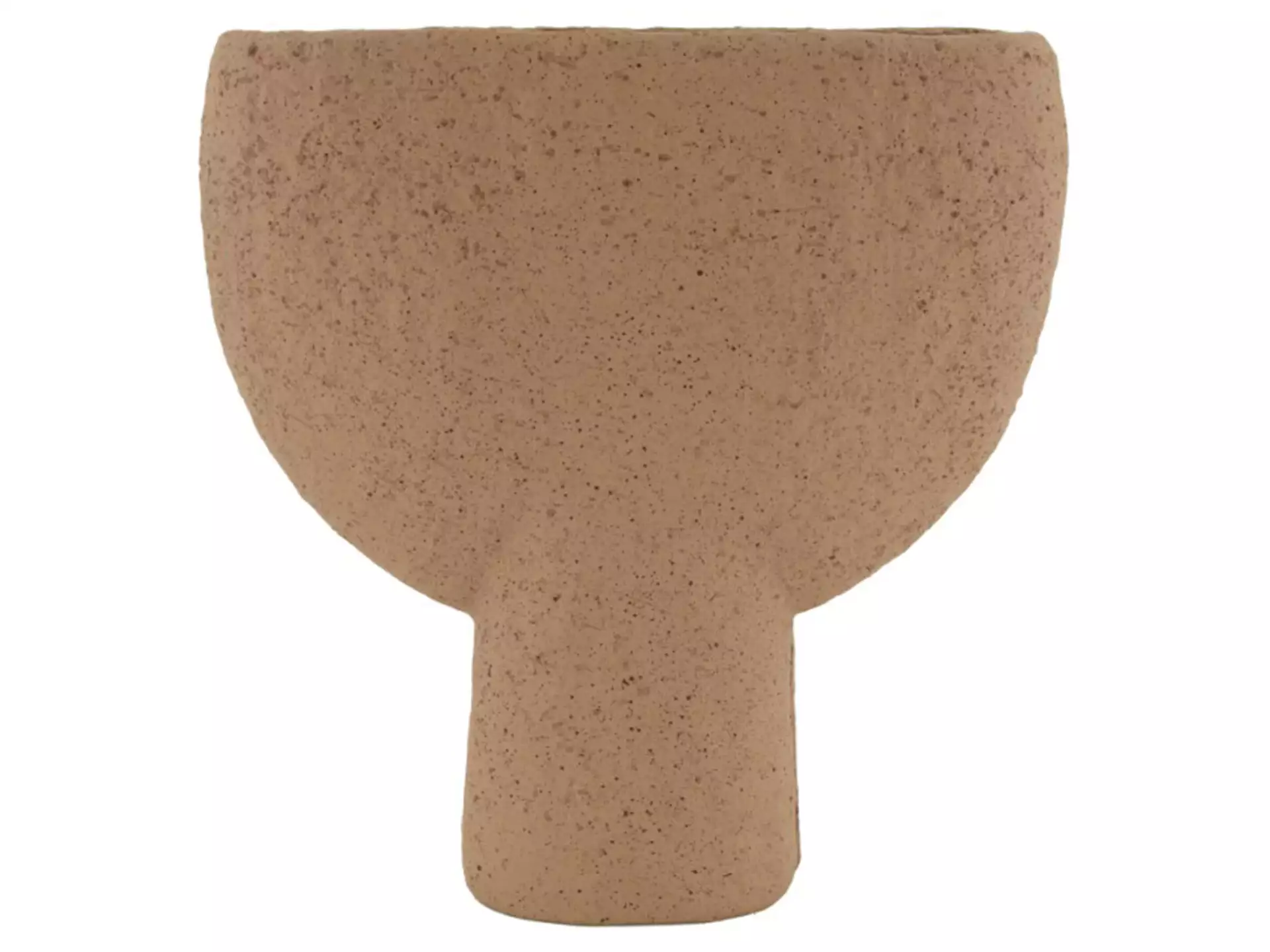 Vase Zement, Pokal D'braun H: 32 cm Dijk