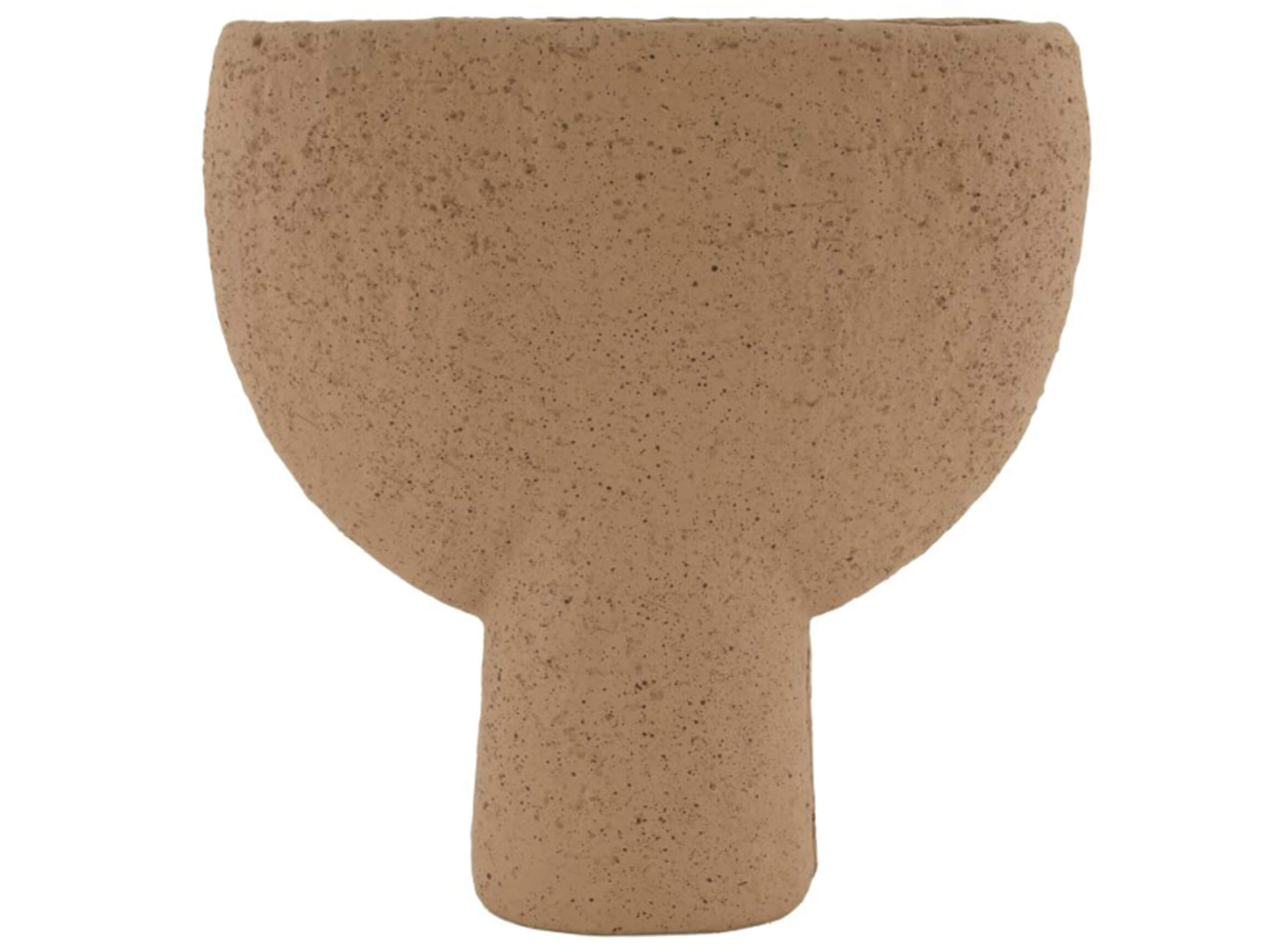 Vase Zement, Pokal D'braun H: 32 cm Dijk