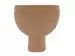 Vase Zement, Pokal D'braun H: 32 cm Dijk