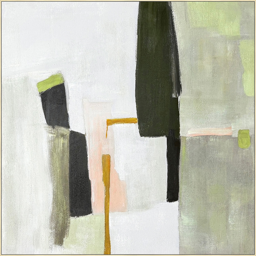 image LAND Bild mit Rahmen Olive Colour Blocks 1  | Schubiger Möbel