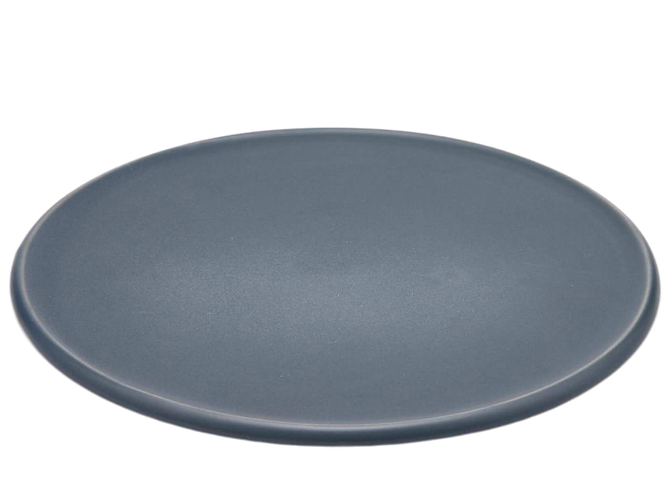 Teller Keramik Schwarz Matt D: 21 cm Edg