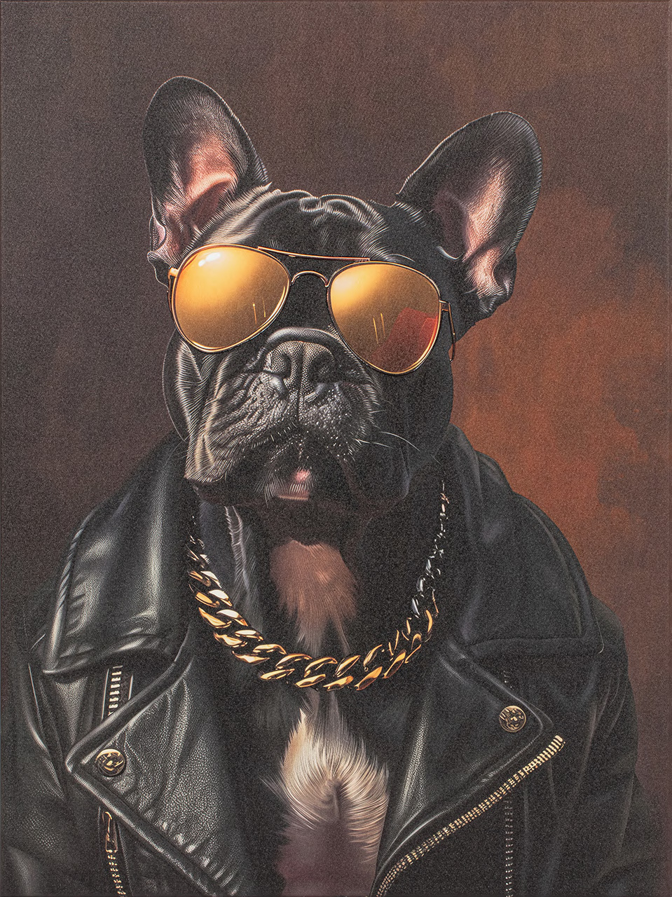 Gemälde-Bulldog Rap-image LAND