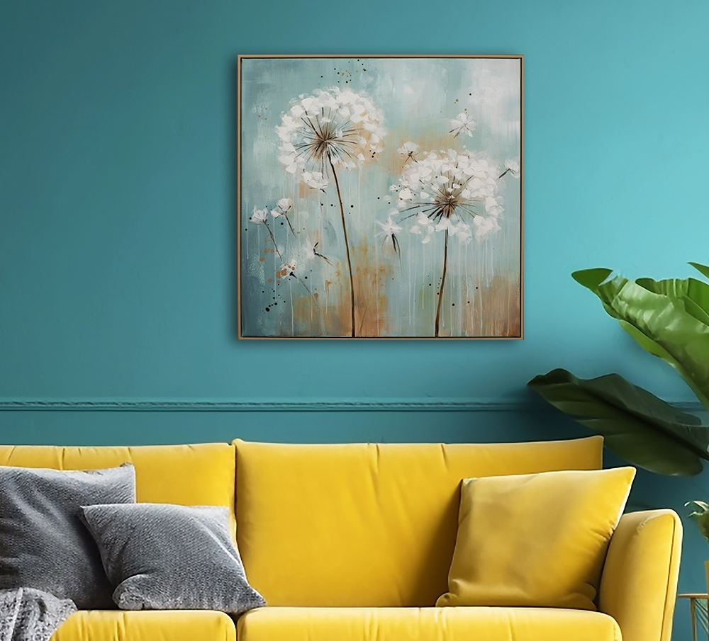 Bild Pusteblumen image LAND / Grösse: 82 x 82 cm