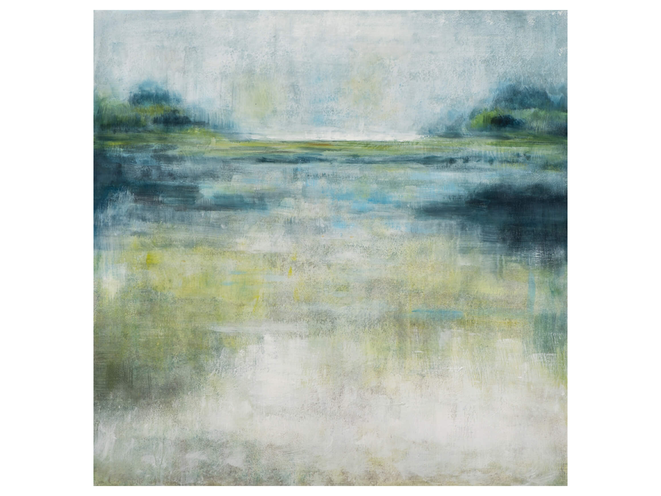 Bild Abstrakt in Blau und Grün image LAND