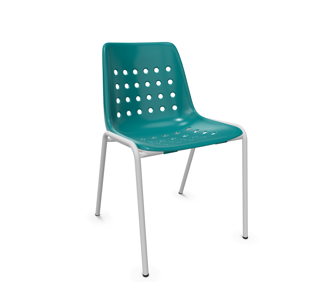 Schalen-Stuhl Bermuda von Schaffner / Farbe: Kaliblau / Grösse: 50 x 54 cm