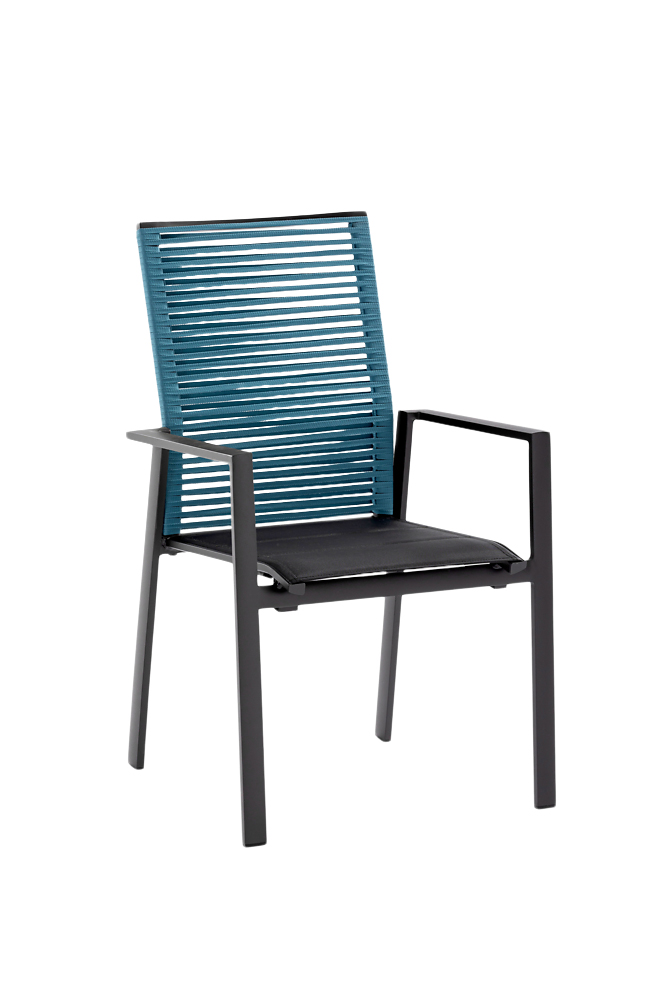 Gartenstuhl Cecilio Blau Niehoff / Grösse: 61 x 65 cm