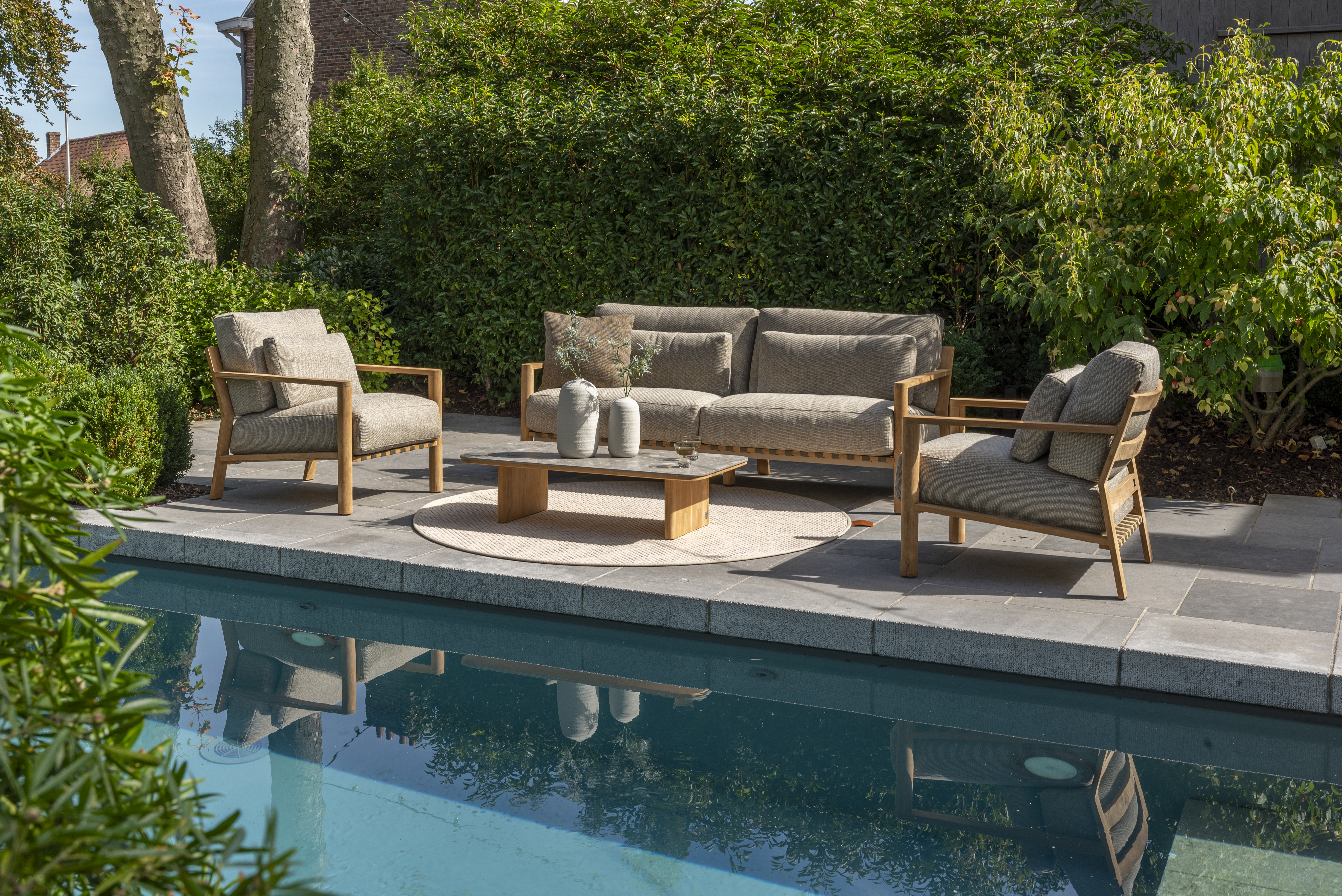 Gartenhocker Luciano 4 Seasons / Grösse: 73 x 60 cm