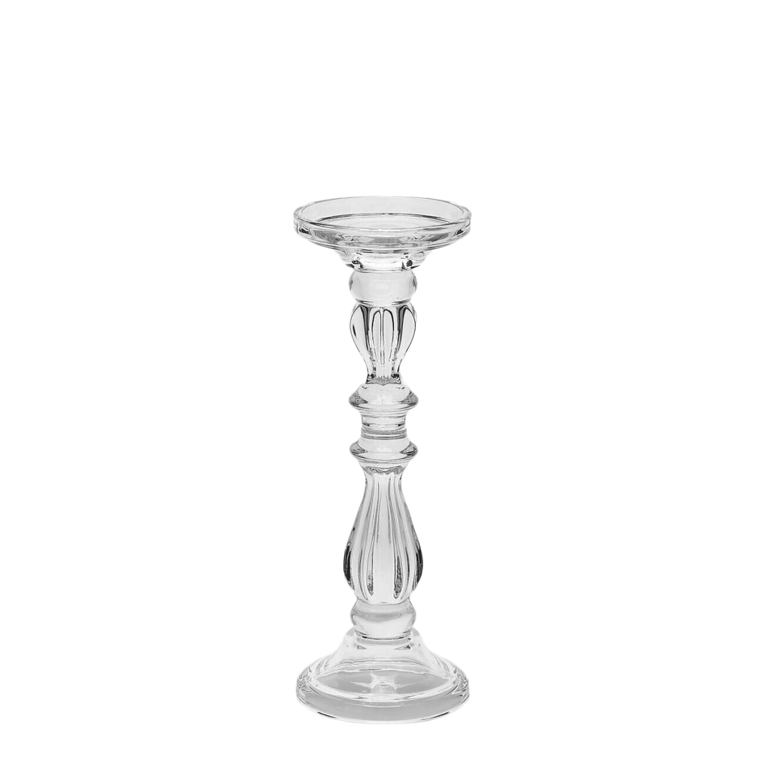 Edg Kerzenständer Kristallglas H: 39 cm  | Schubiger Möbel