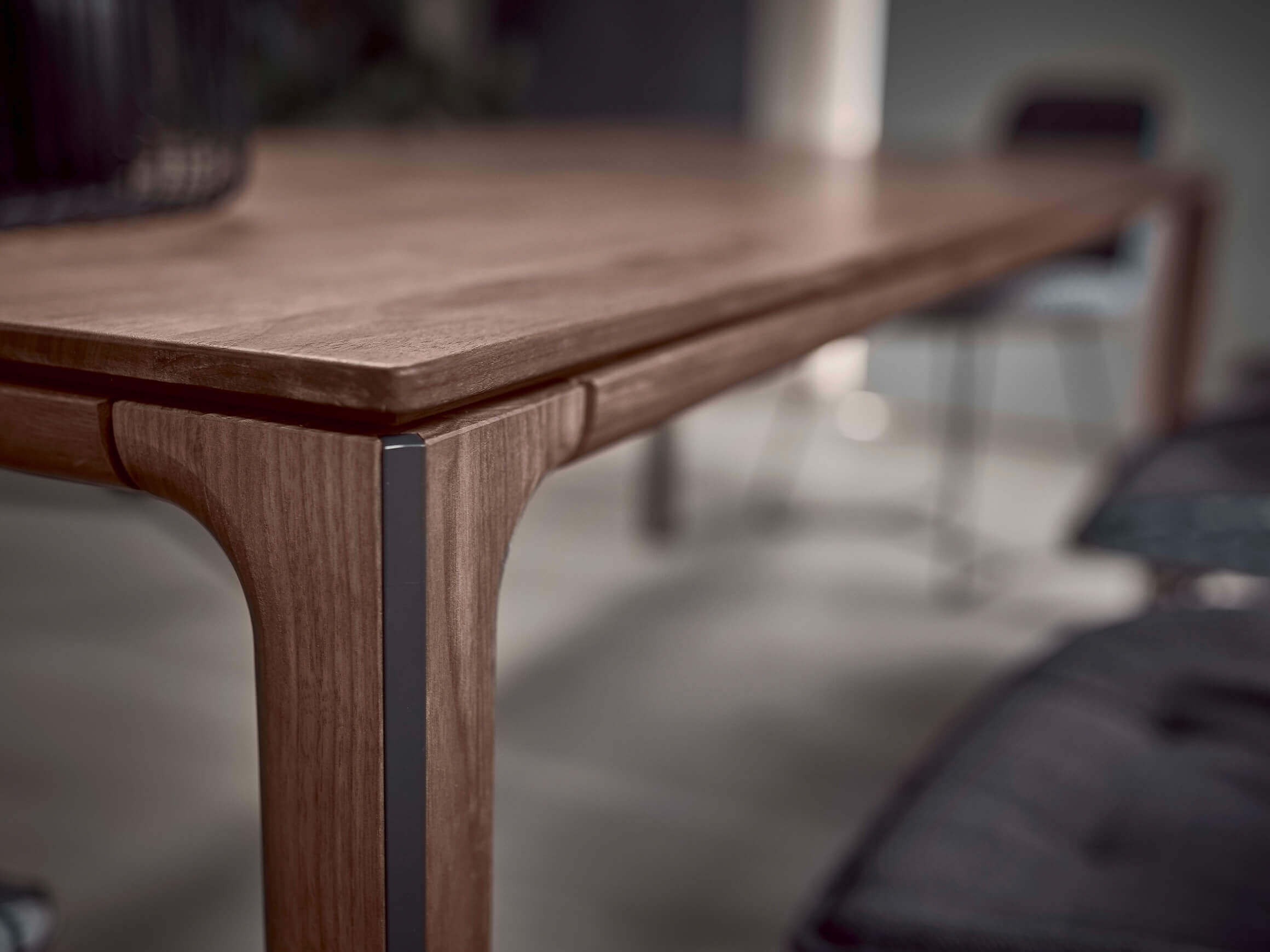 Esstisch Linja Nussbaum Wimmer / Tischblattmass (BxT) :140 x 110 cm