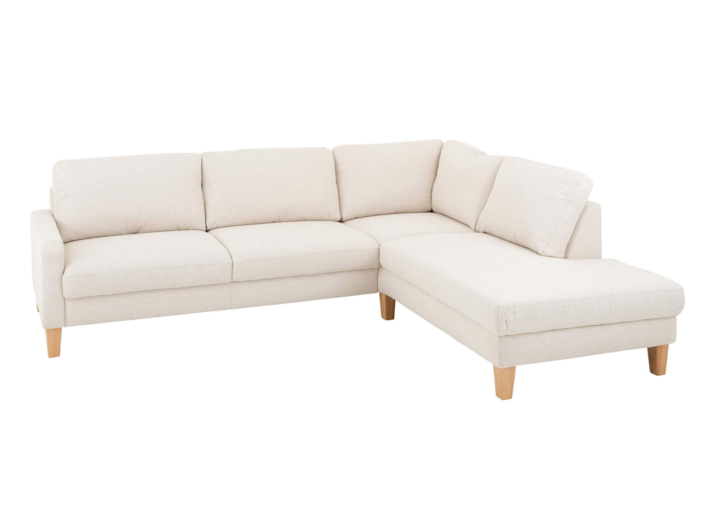 Ecksofa Cagliari Candy / Farbe: Nature / Bezugsmaterial: Stoff