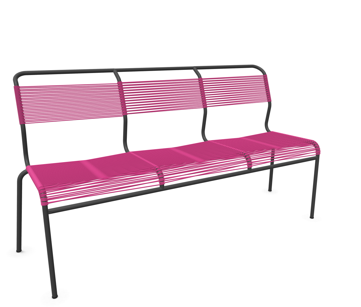 Schaffner Spaghetti-3er-Bank Säntis Rosa | Schubiger Möbel