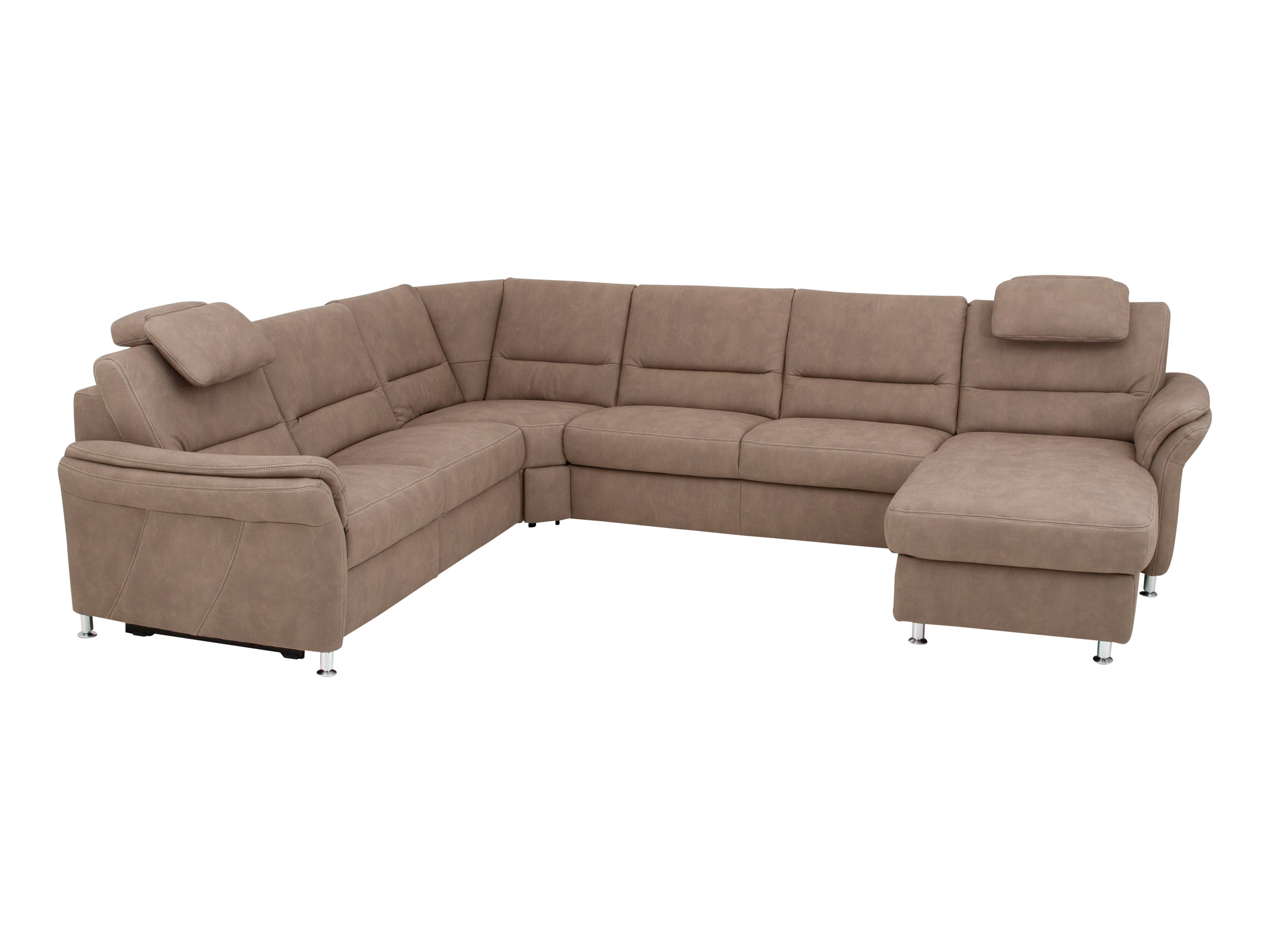 Ecksofa Daisy Polipol / Farbe: Stone / Bezugsmaterial: Stoff