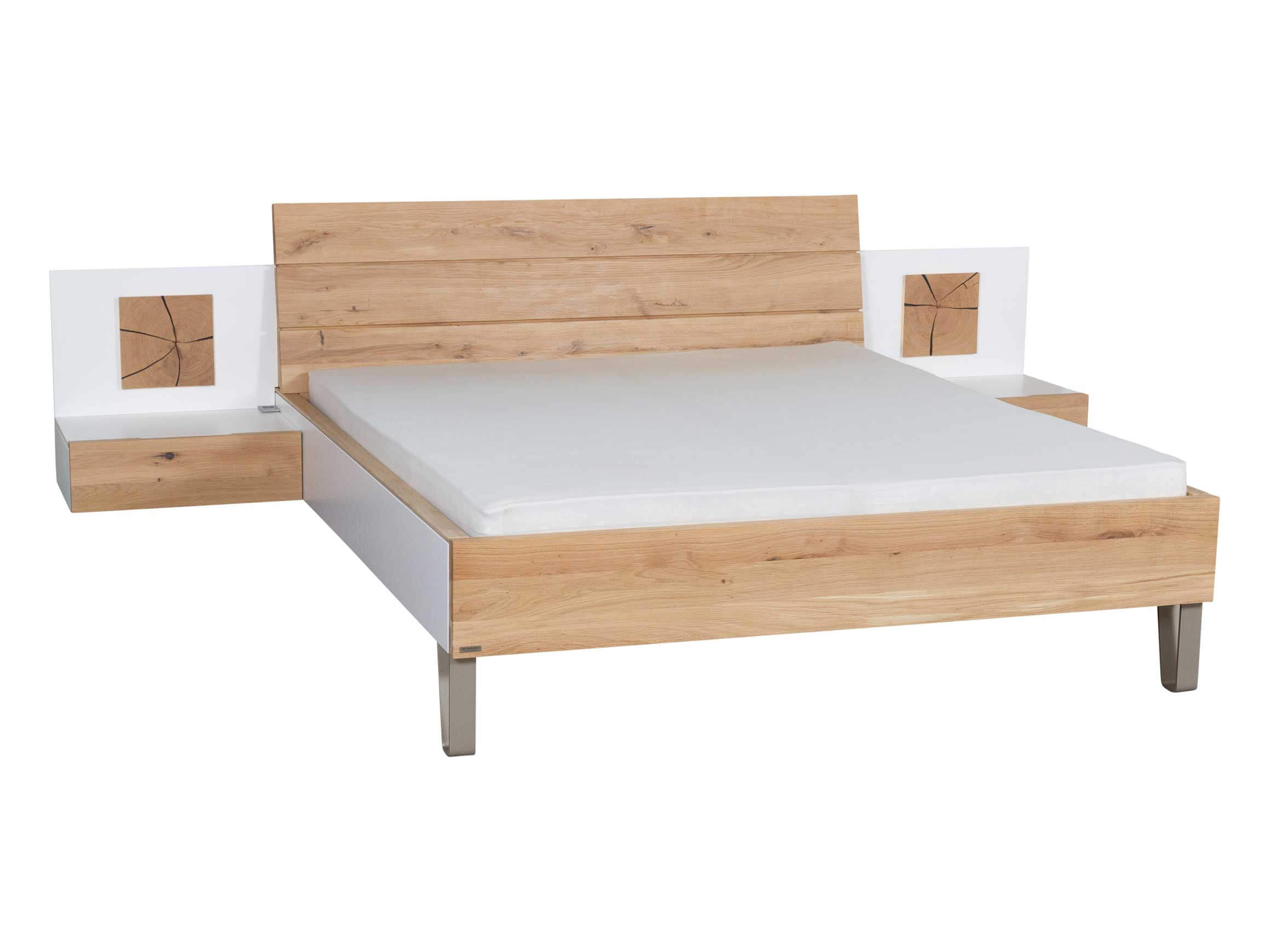 Bett Chamonix von Thielemeyer, Bettseiten weiss