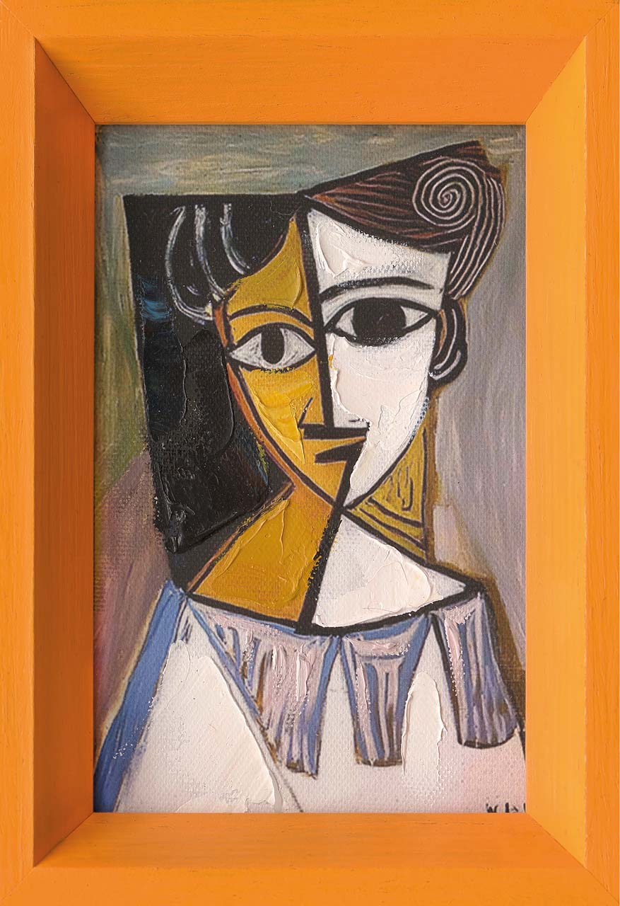 Painting: Abstract Golden Woman image LAND