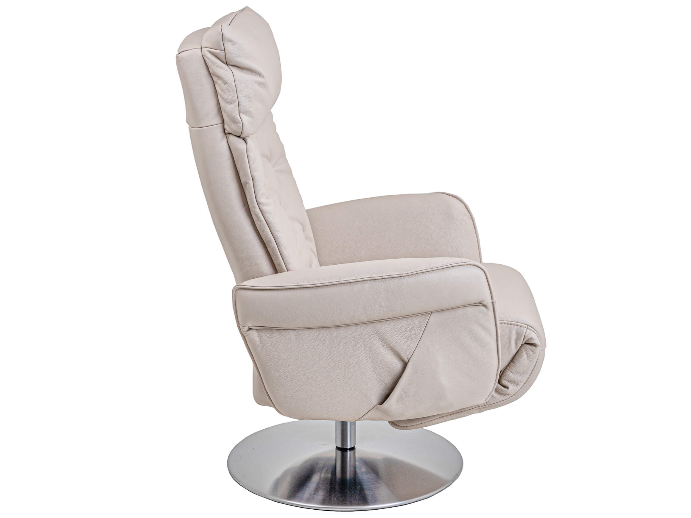 Relaxer Dimitri Himolla / Farbe: Nebel / Bezugsmaterial: Leder
