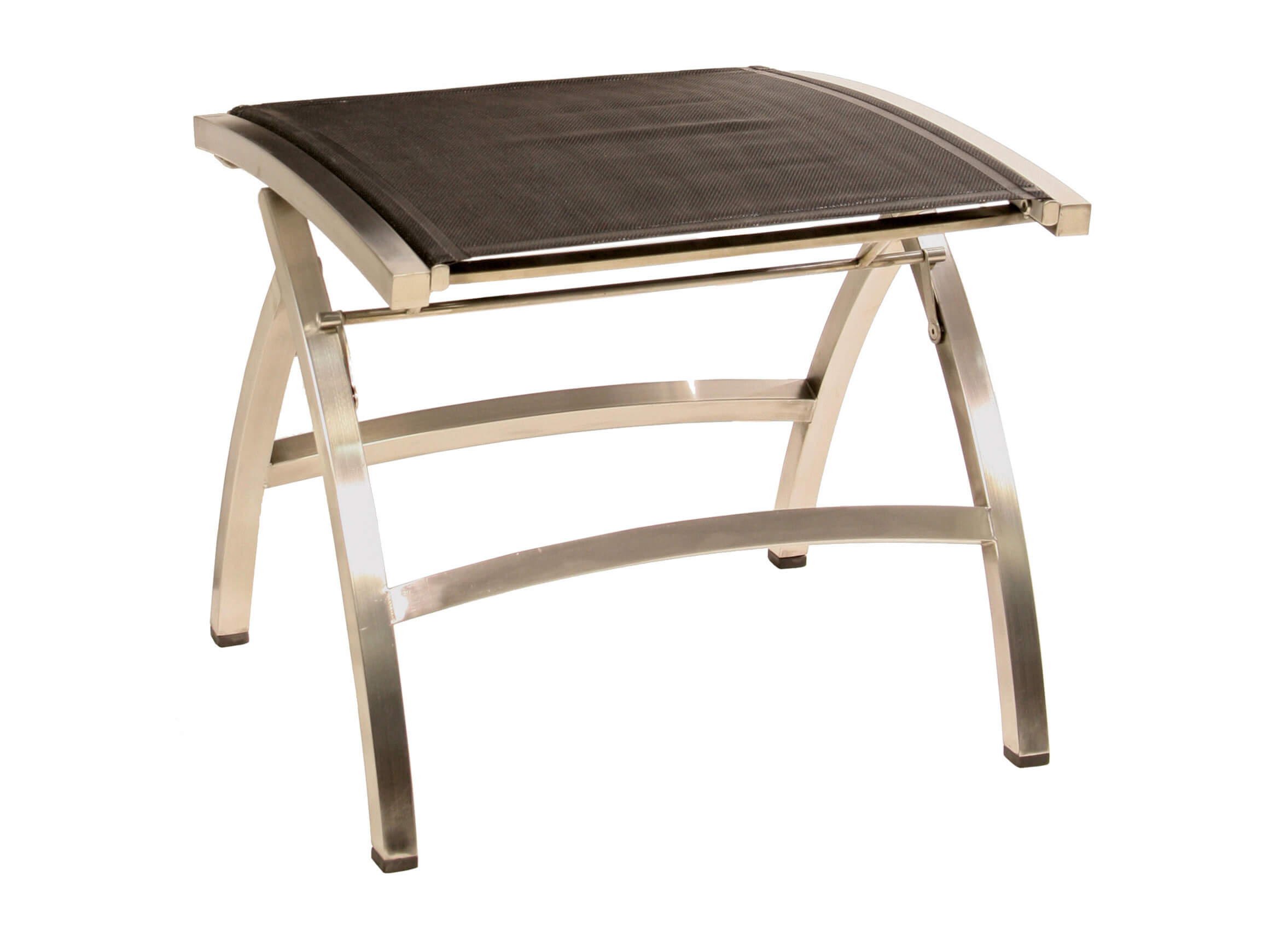 Gartenhocker Pontiac, Verstellbar, Schwarz, b 50 cm t 52 cm h 44 cm