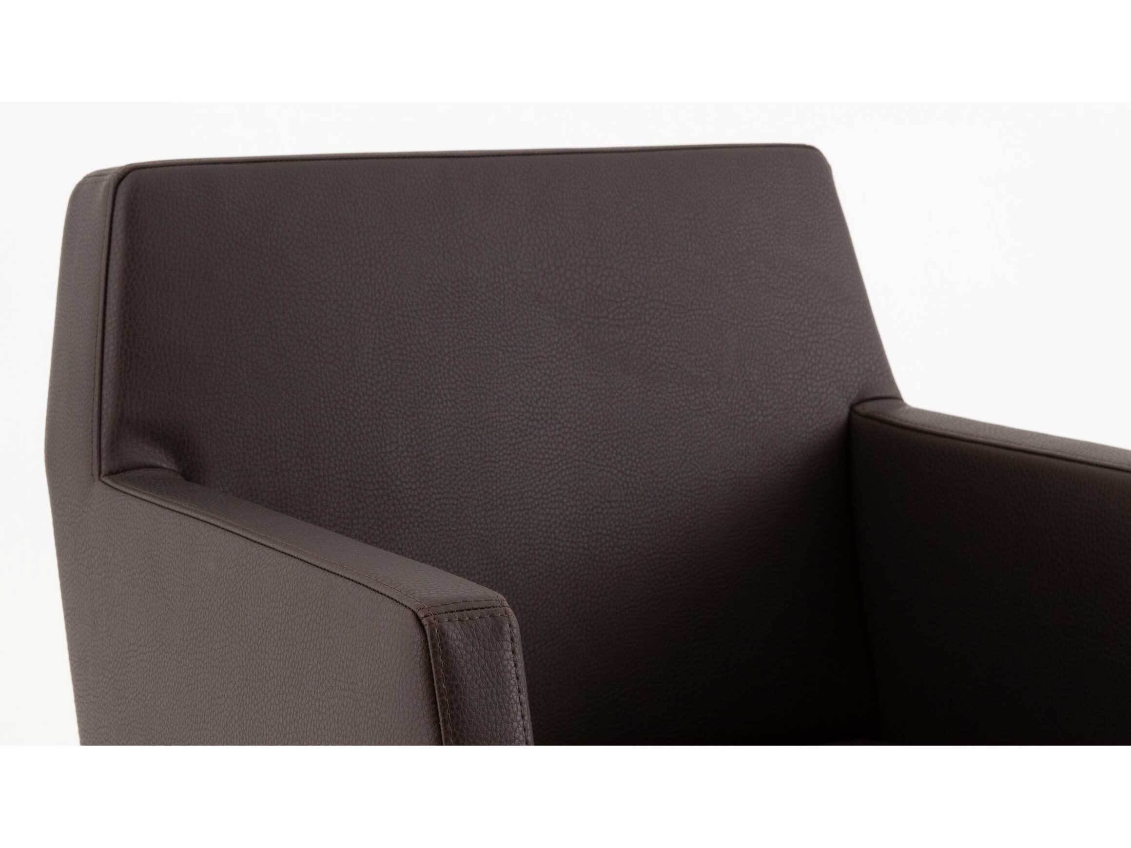 Sessel Mentira, Textilleder Schwarz, Stuhlgestell