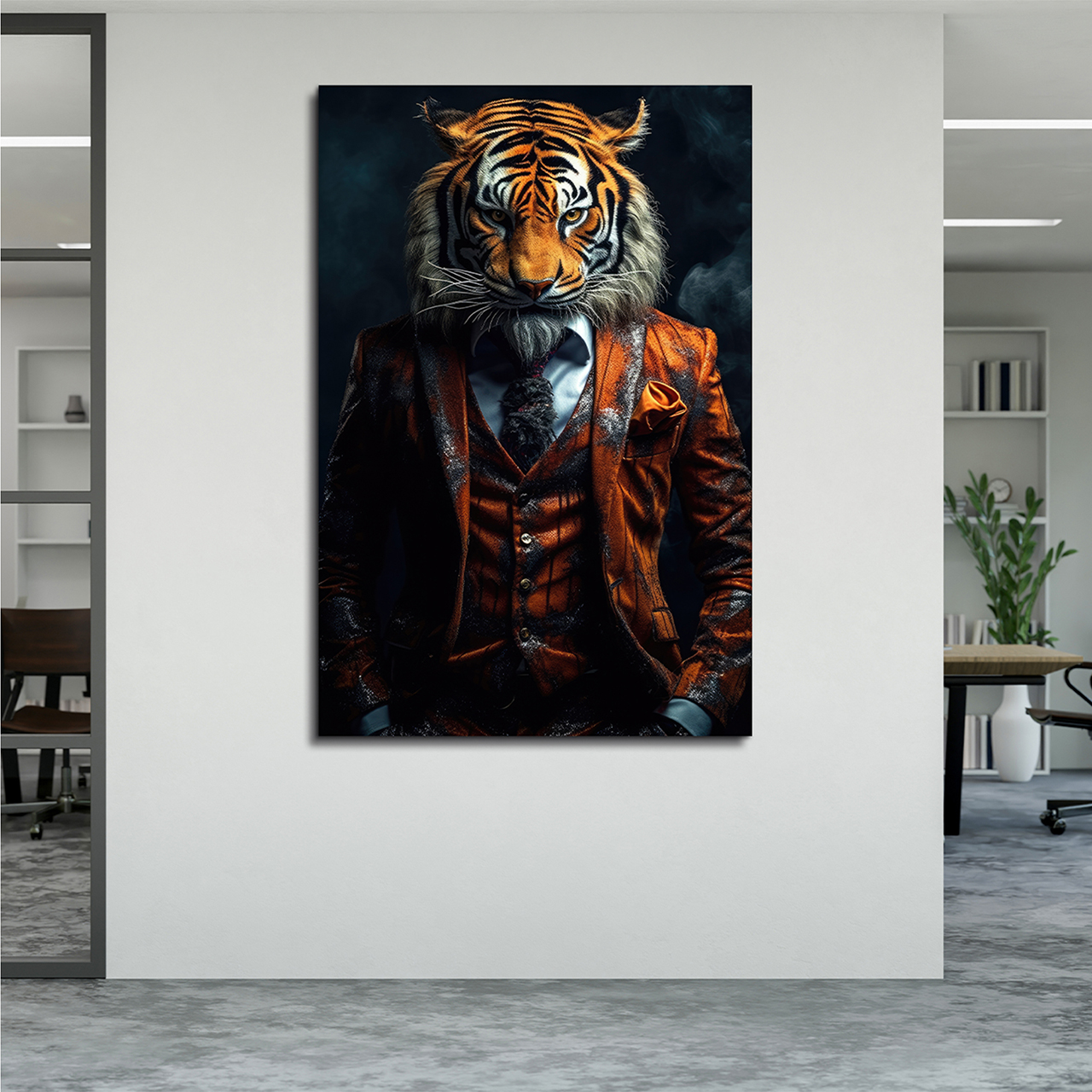 Canvas-Stylish Tiger-image LAND
