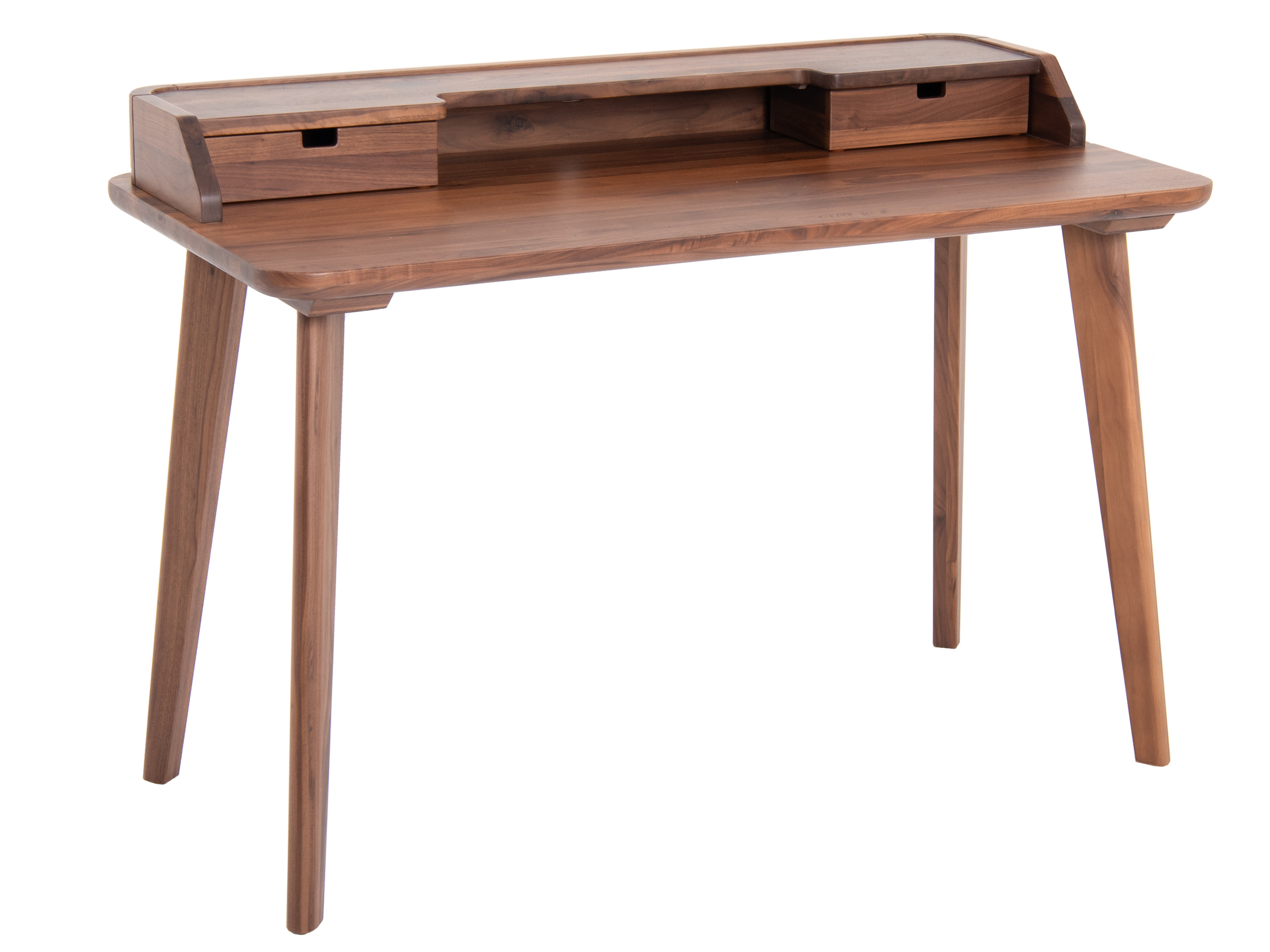 Schreibtisch Aska, Nussbaum Geölt, b 120 cm t 60 cm h 85 cm / Hasena