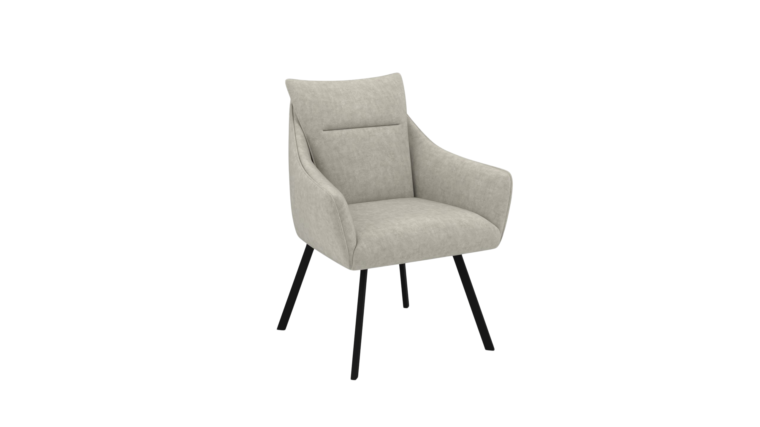 Stuhl Pegasus b - UrbanDesign / Farbe: Austernpilz / Bezugsmaterial: Stoff
