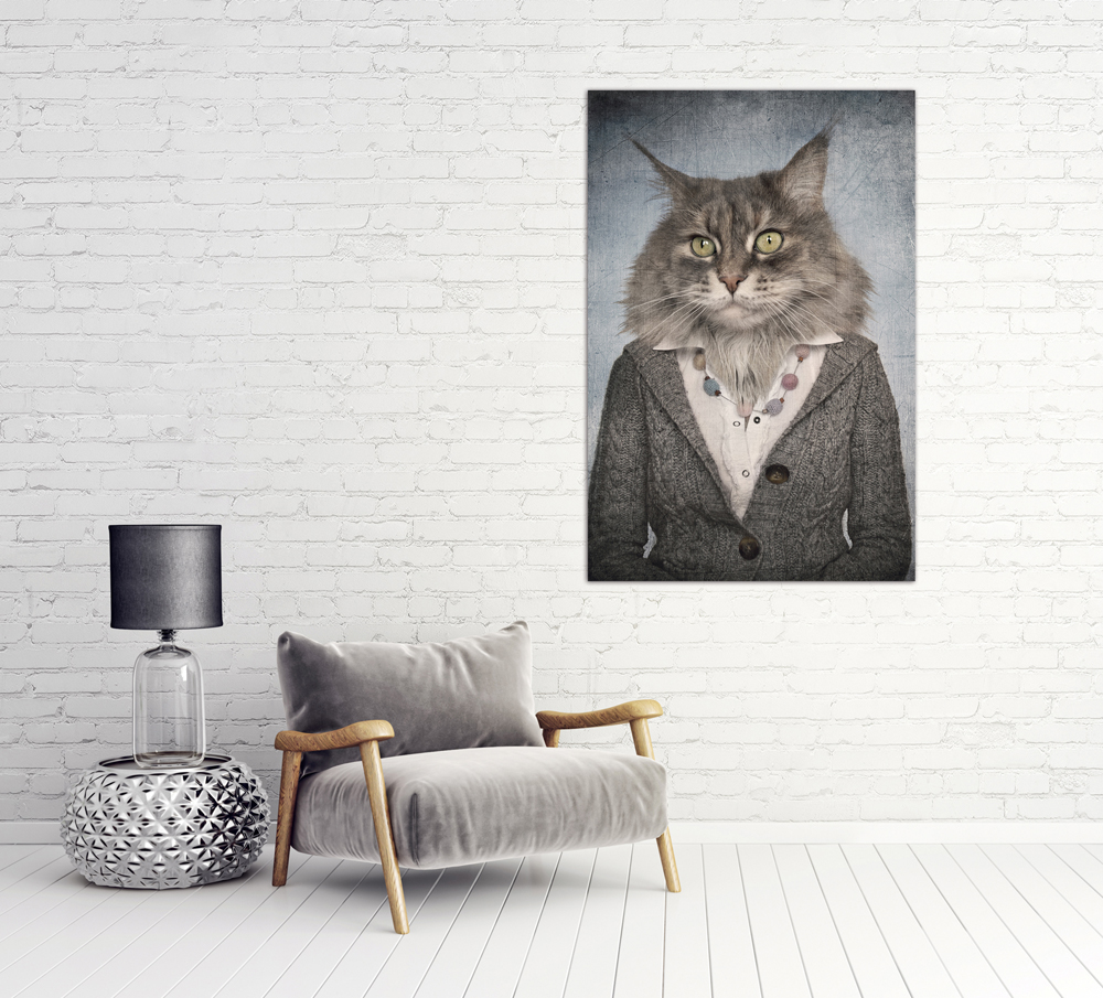 Alubild-Katzenfrau-image LAND