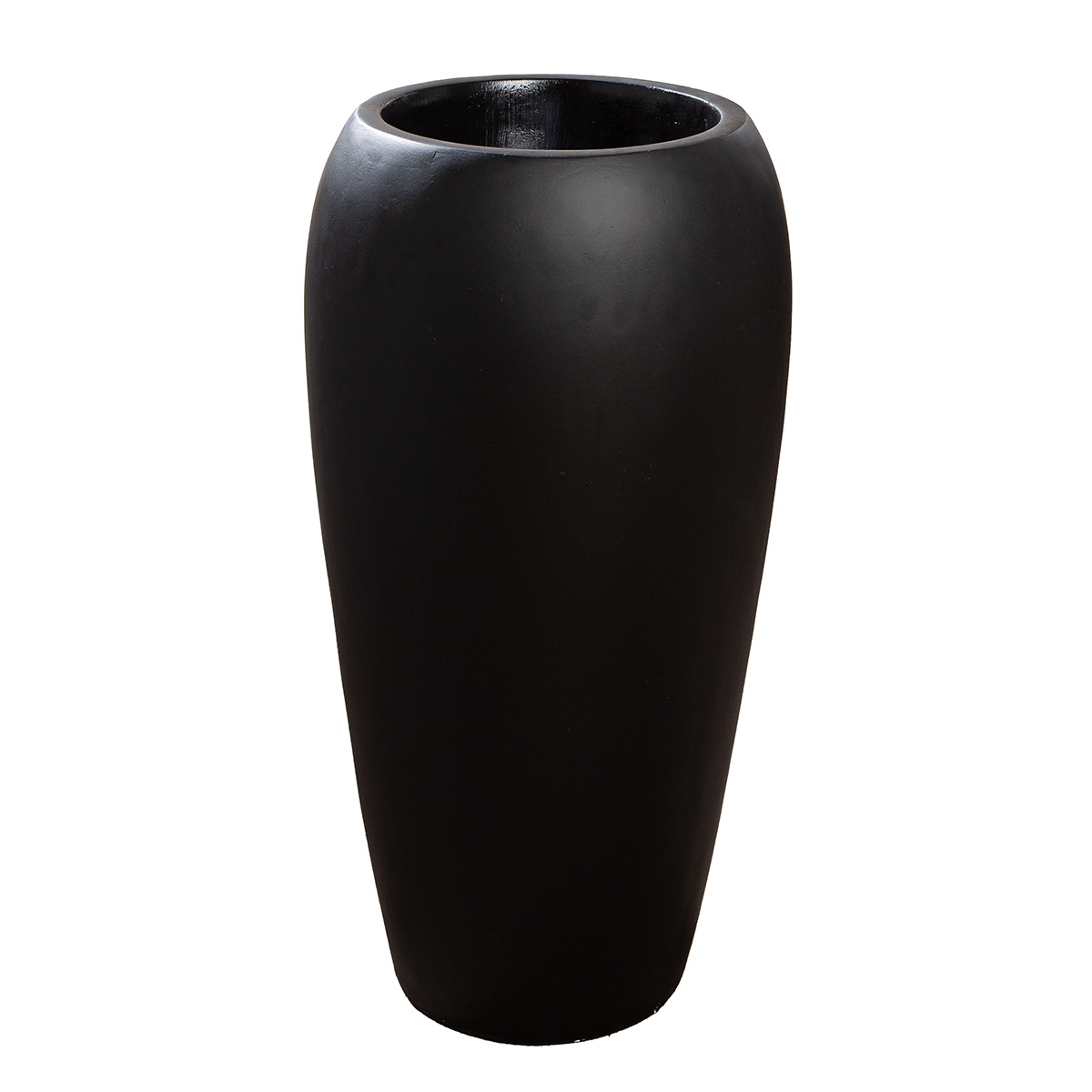 Gilde Pflanzengefäss Trendy, Fiberglas, Schwarz H: 66 cm  | Schubiger Möbel