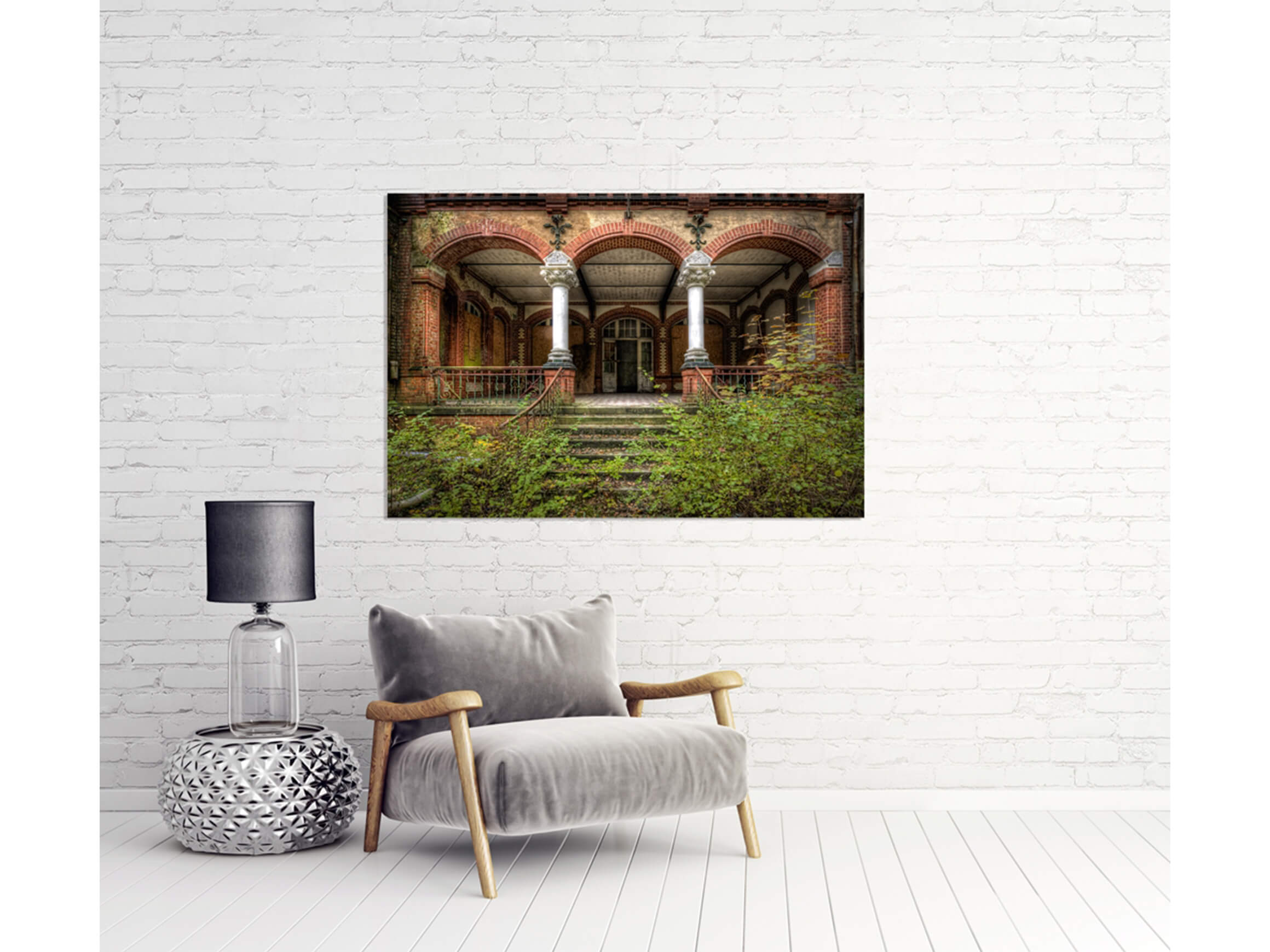 Digitaldruck auf Acrylglas Lost Place image LAND / Grösse: 120 x 80 cm