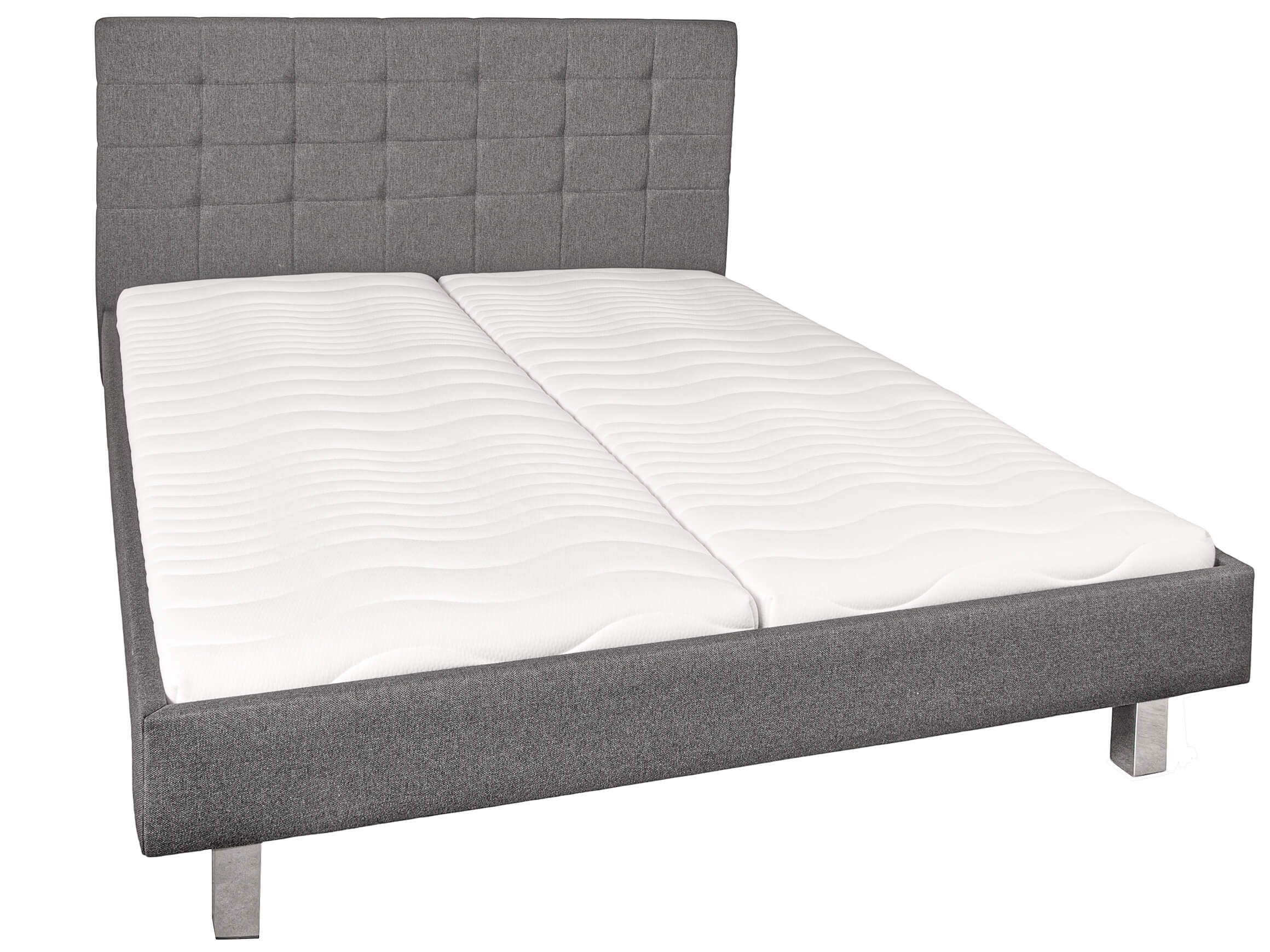 Bett Taviano Modular / Farbe: Anthrazit / Bezugsmaterial: Stoff / Liegefläche: 160 x 200 cm