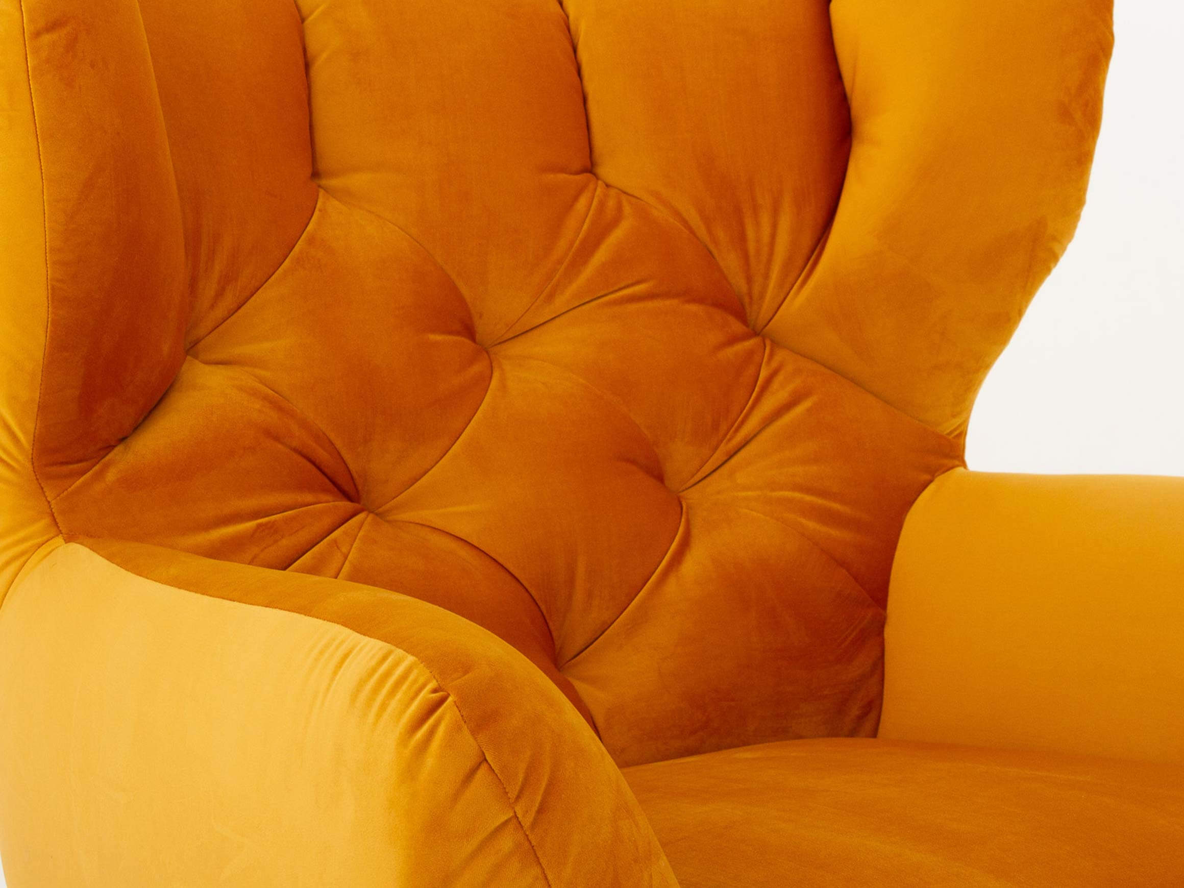 Sessel Santa Fe, Stoff Velvet Gold, b 100 cm t 96 cm h 106 cm