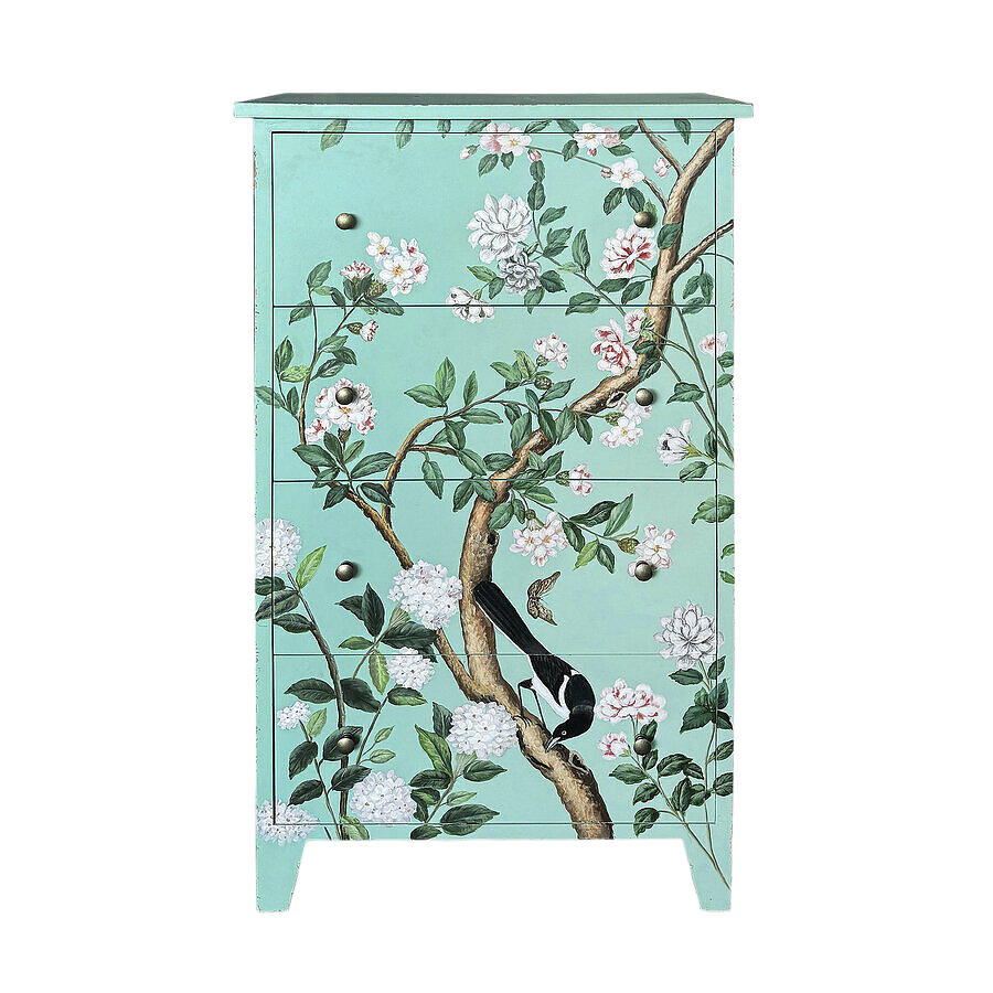 Country house chest of drawers with knots H: 120 cm Edg