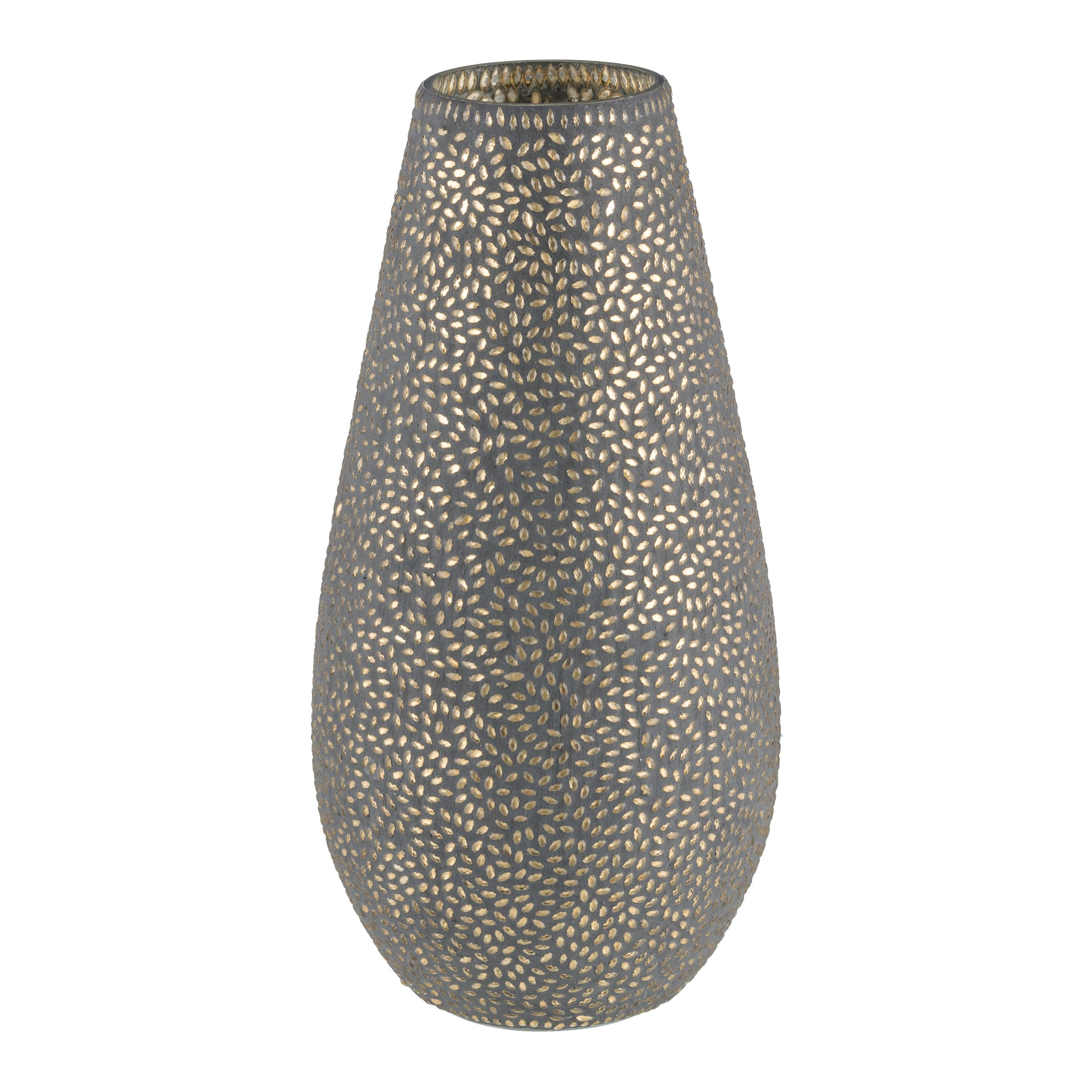 Gasper Vase Black Nights, Mosaik, Schwarz H: 30 cm  | Schubiger Möbel