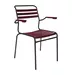 Lättli-Stuhl Säntis mit Armlehnen Schaffner / Farbe: Bordeaux